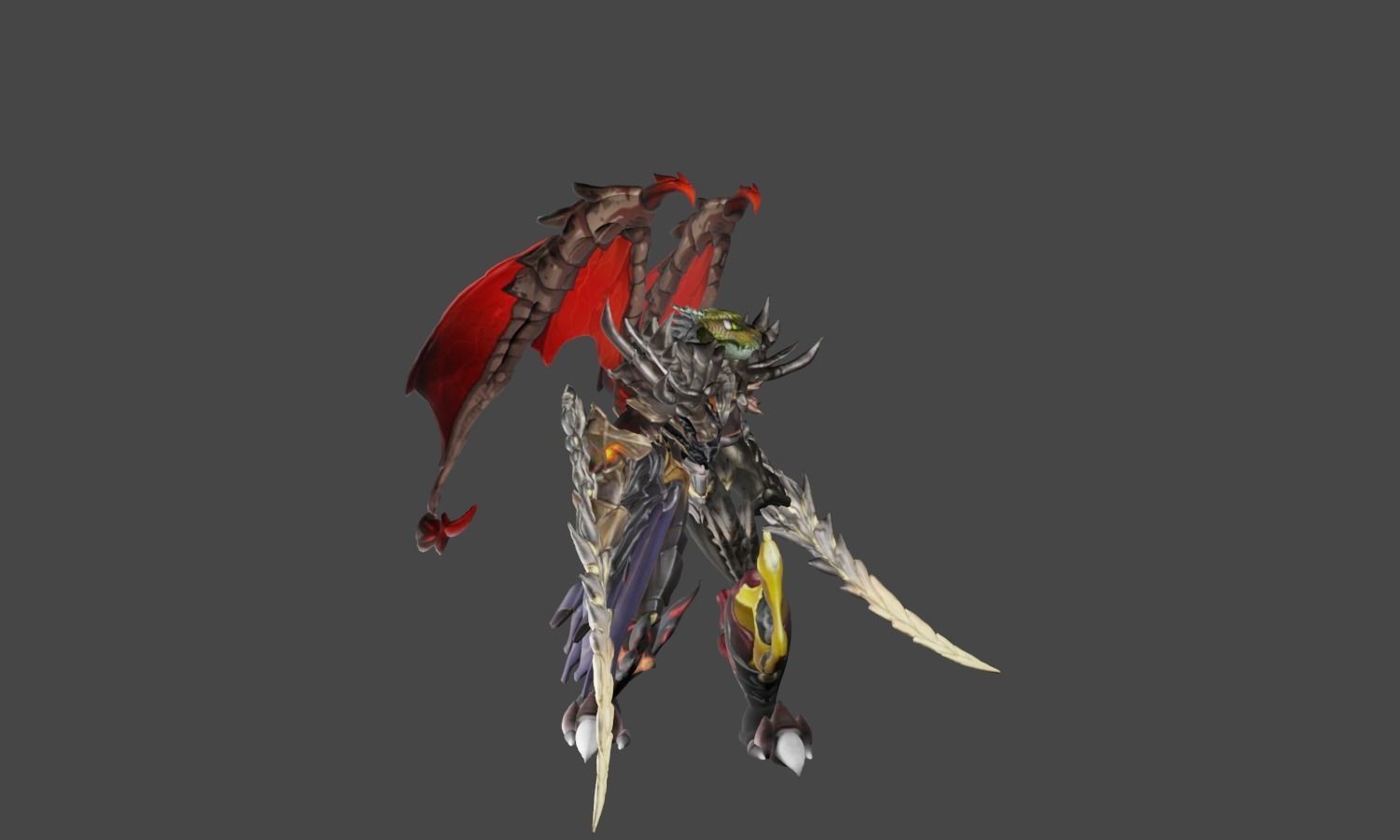 Zeloeman L 5 demon Low-poly 3D model_23