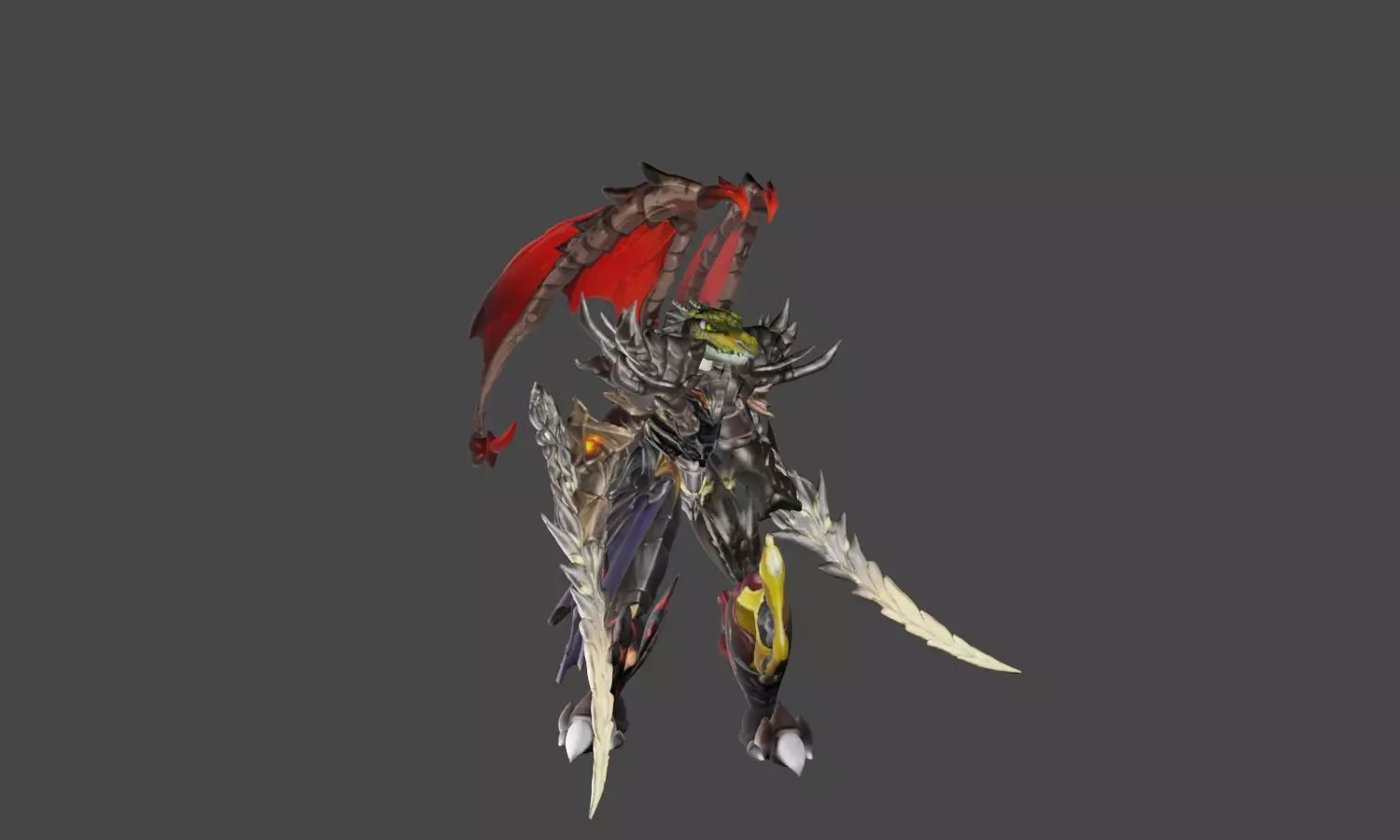 Zeloeman L 5 demon Low-poly 3D model_0