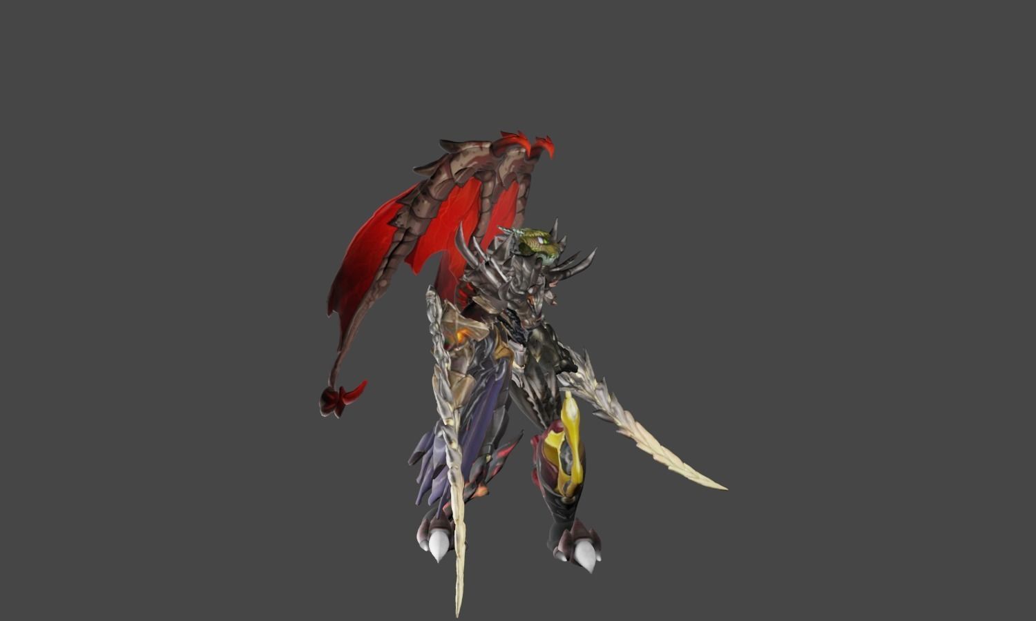 Zeloeman L 5 demon Low-poly 3D model_25