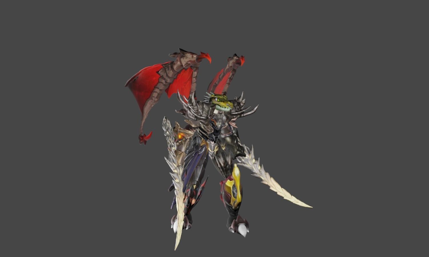 Zeloeman L 5 demon Low-poly 3D model_7