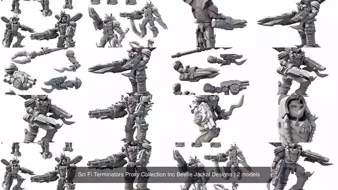 Sci Fi Terminators Proxy Collection Inc Beetle Jackal Designs 