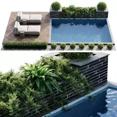Swimming pool 3D model