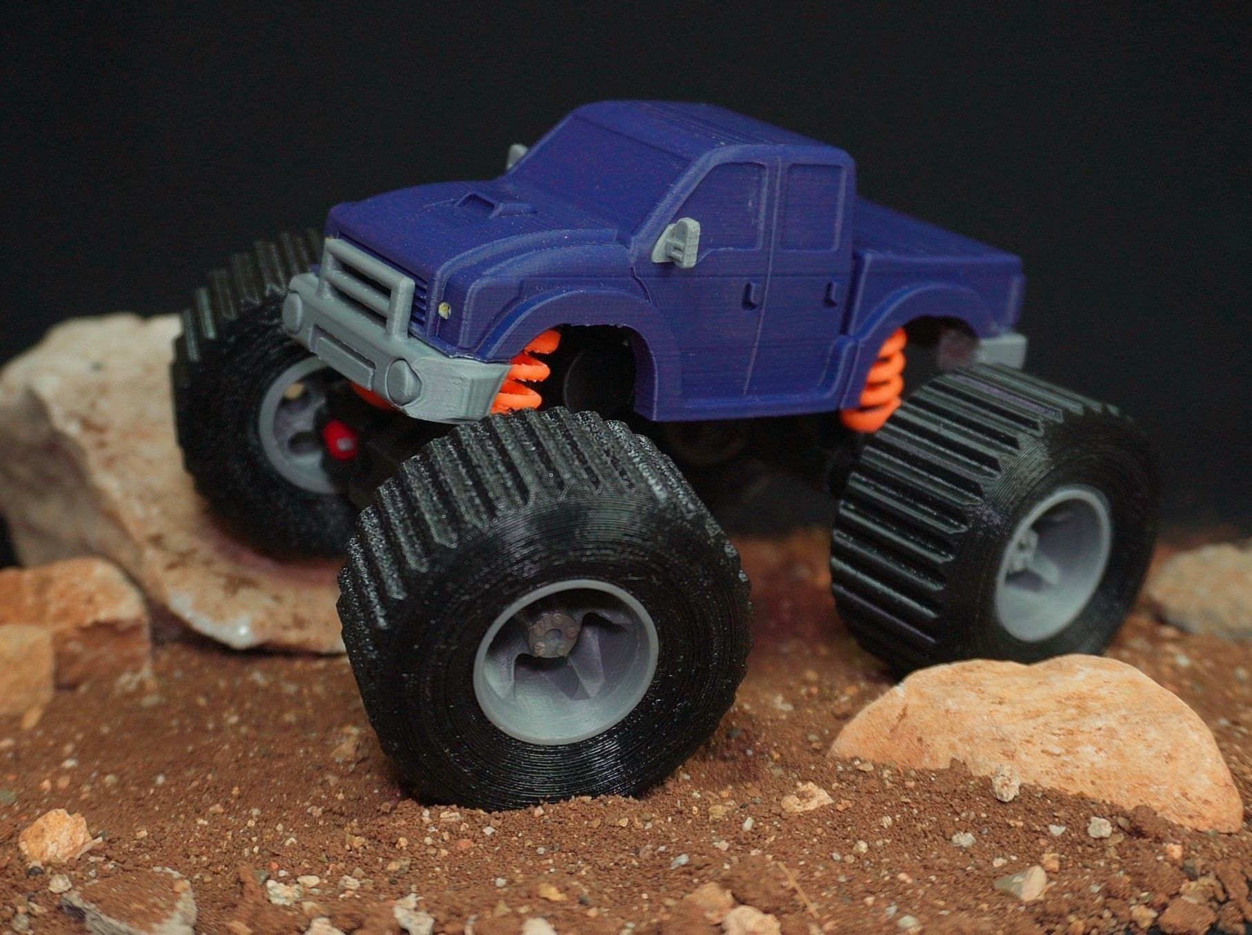 RC Monster Truck 1-32 Scale  3D print model_2