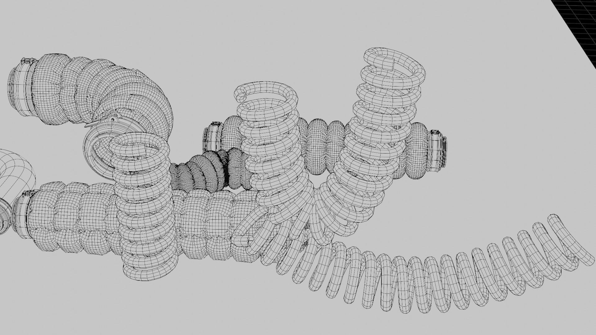 well made 3d cables and wires Low-poly 3D model_15