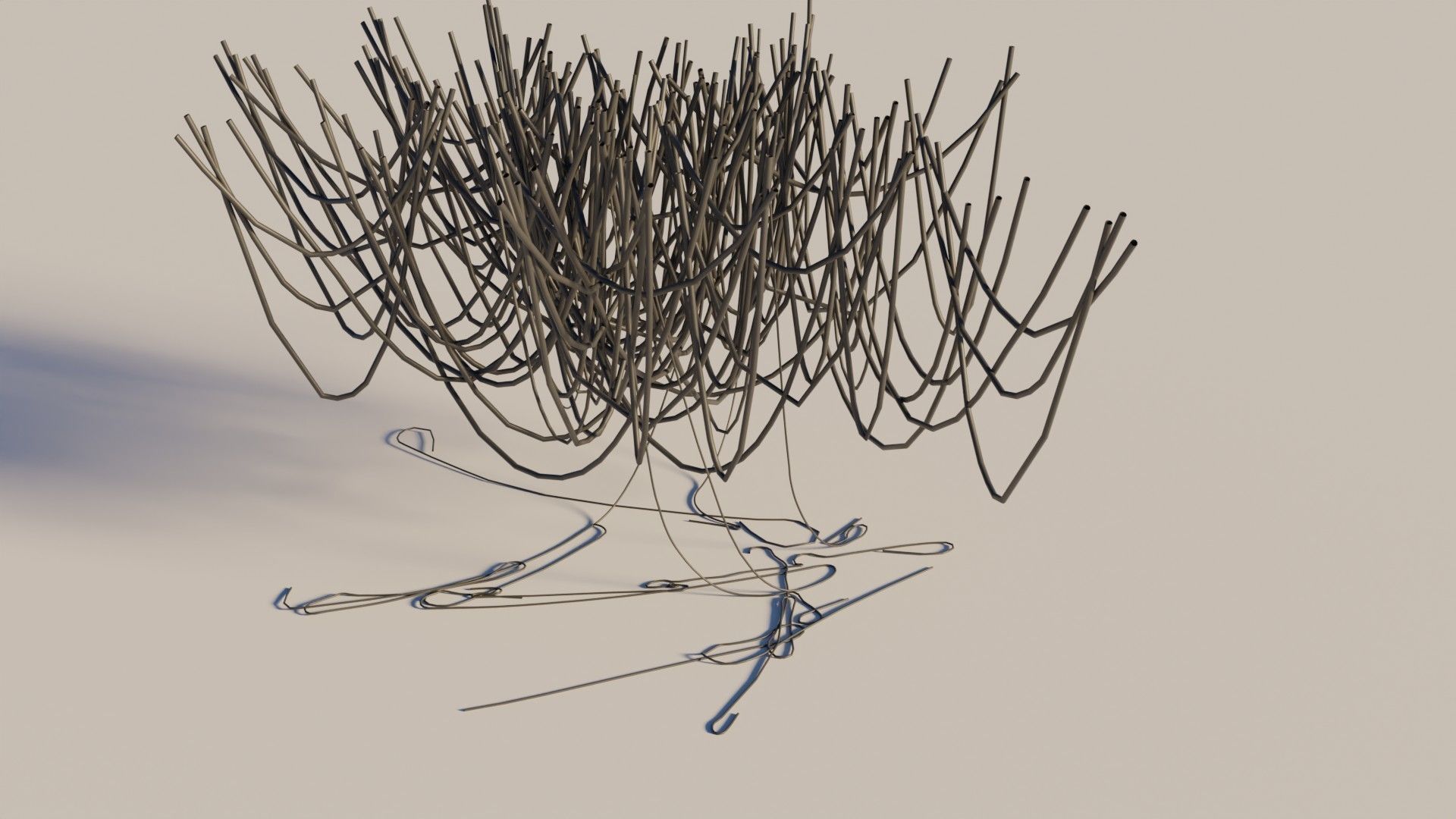 well made 3d cables and wires Low-poly 3D model_2