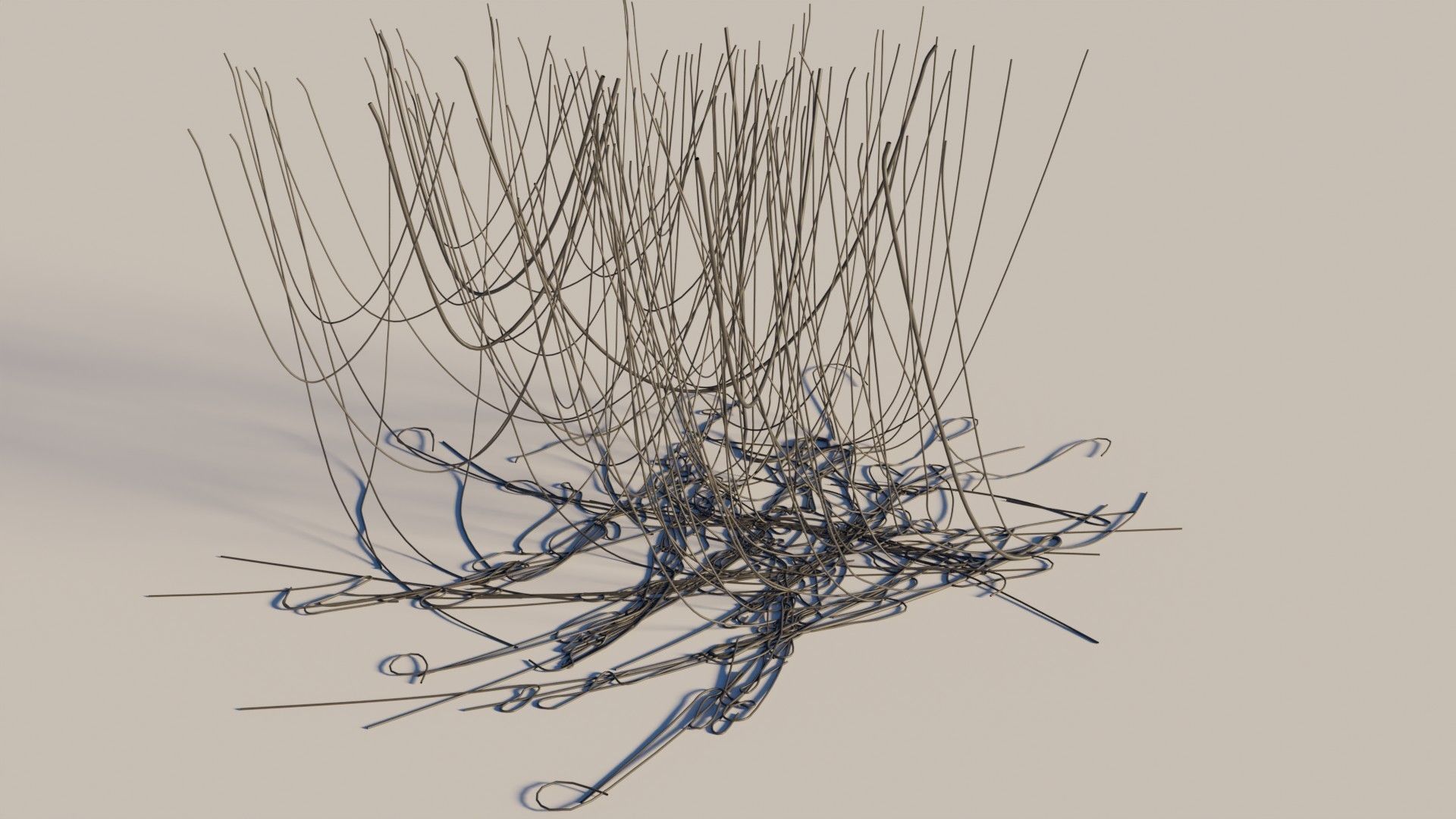 well made 3d cables and wires Low-poly 3D model_17