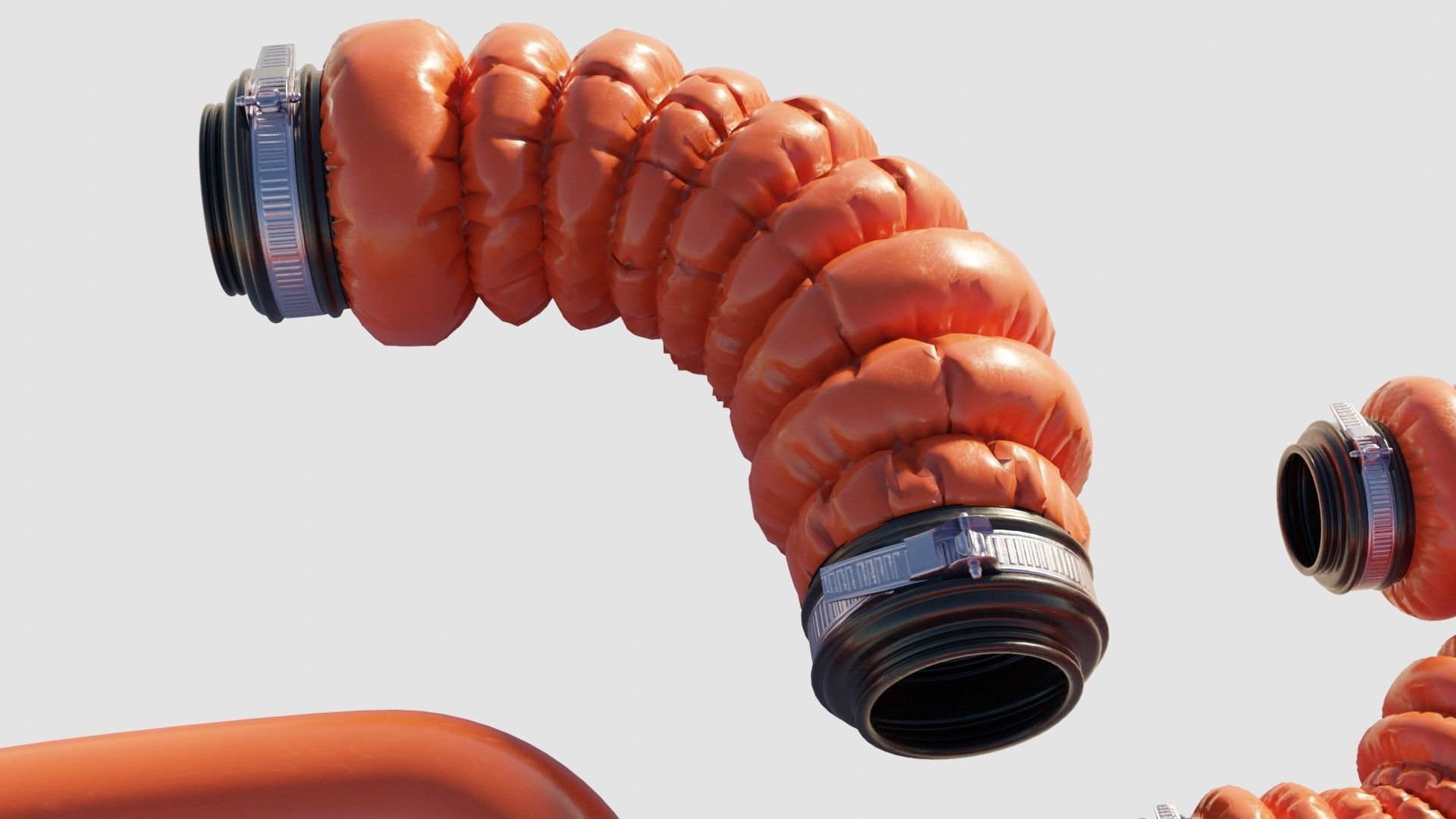 well made 3d cables and wires Low-poly 3D model_1