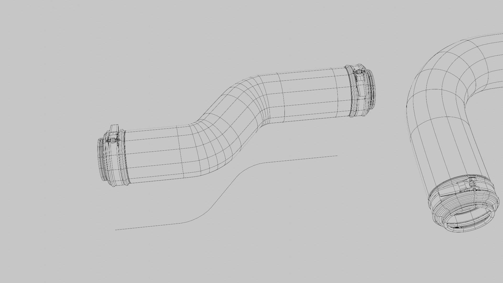 well made 3d cables and wires Low-poly 3D model_10