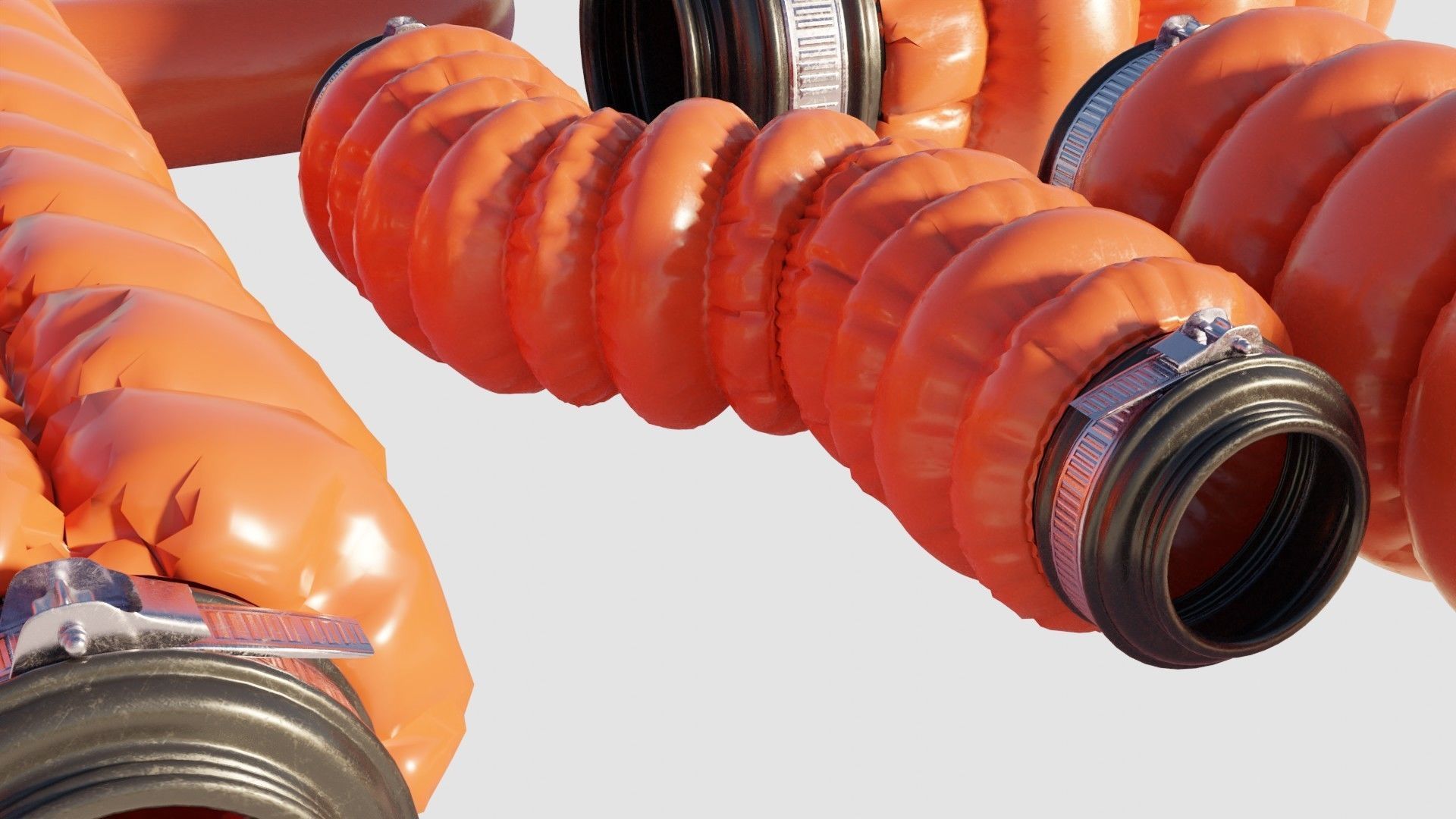 well made 3d cables and wires Low-poly 3D model_9