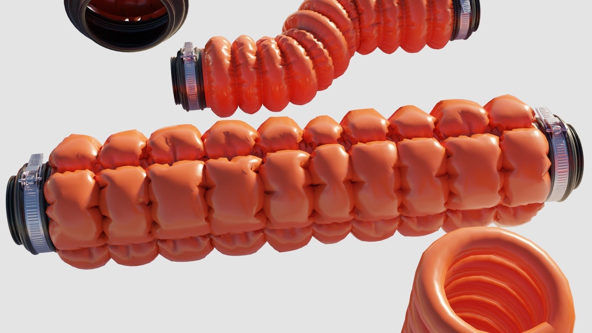 well made 3d cables and wires Low-poly 3D model_4