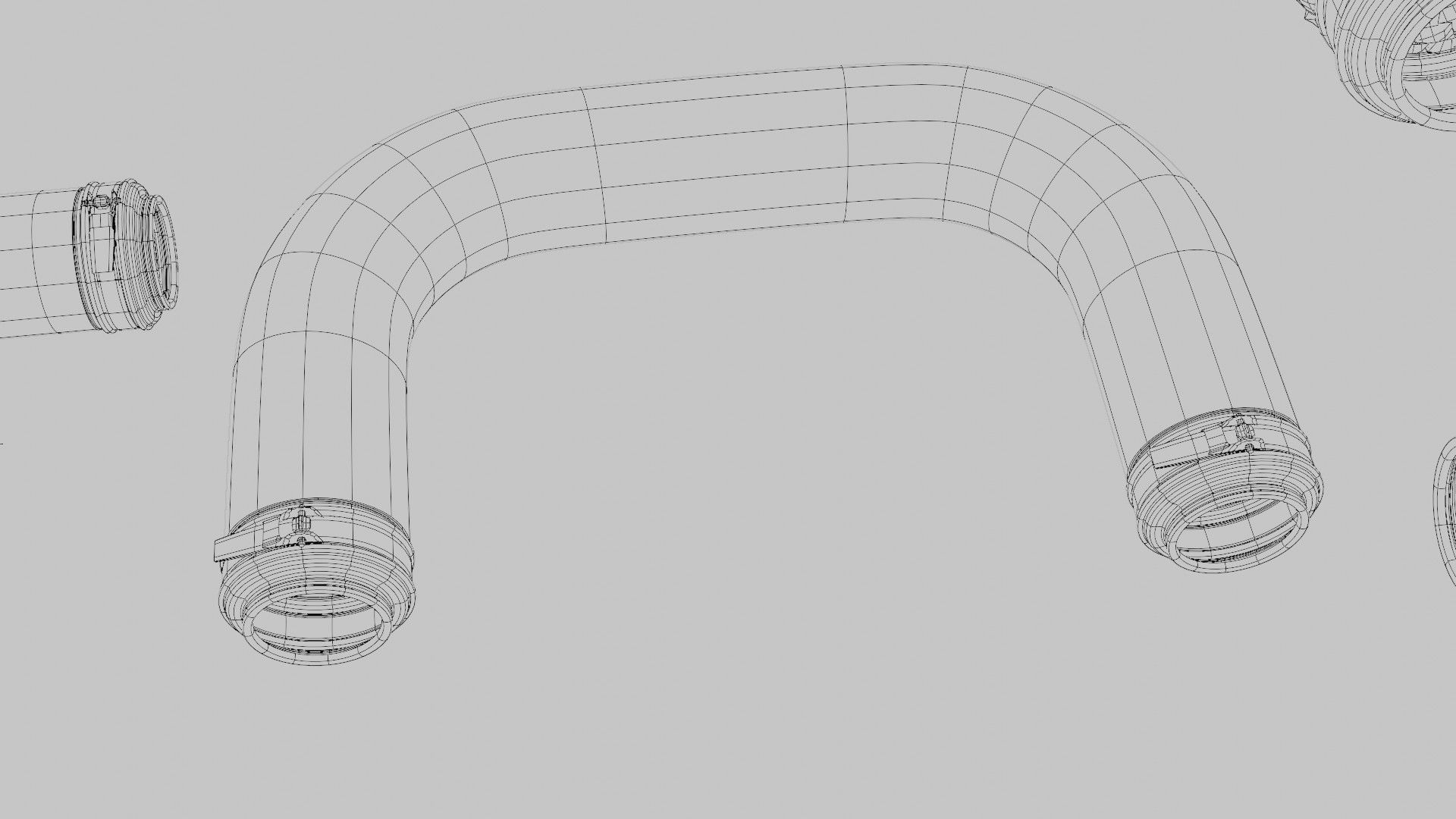 well made 3d cables and wires Low-poly 3D model_11