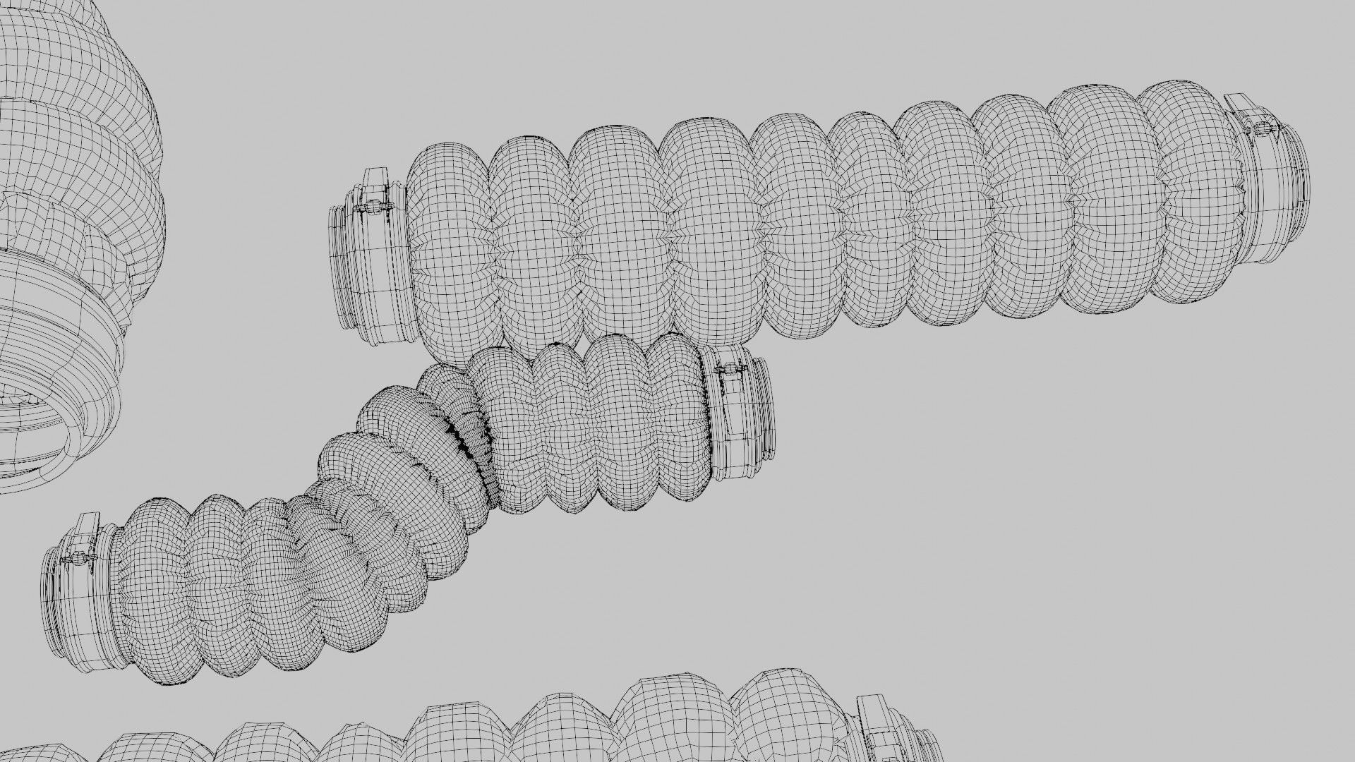 well made 3d cables and wires Low-poly 3D model_13