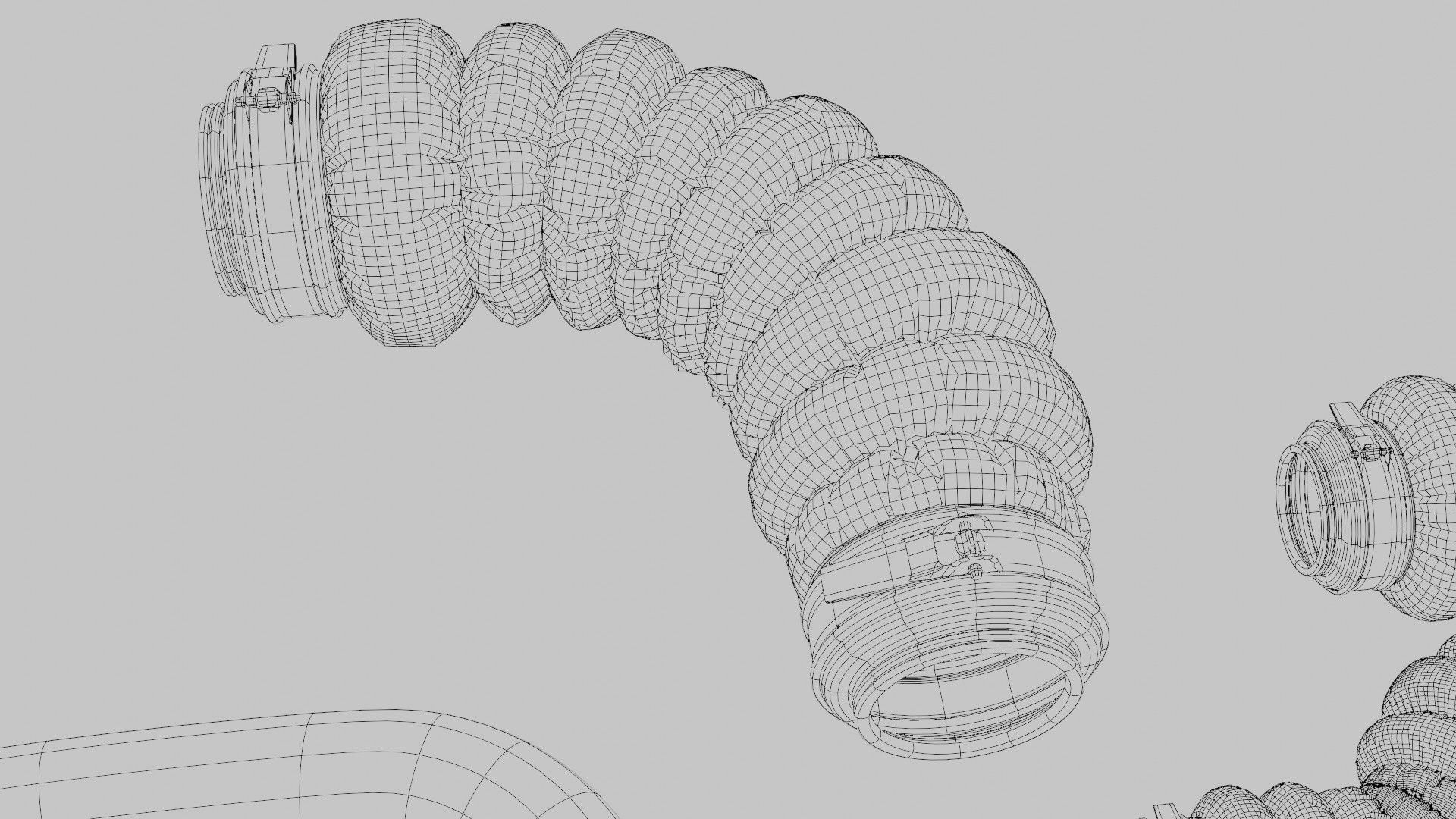 well made 3d cables and wires Low-poly 3D model_14