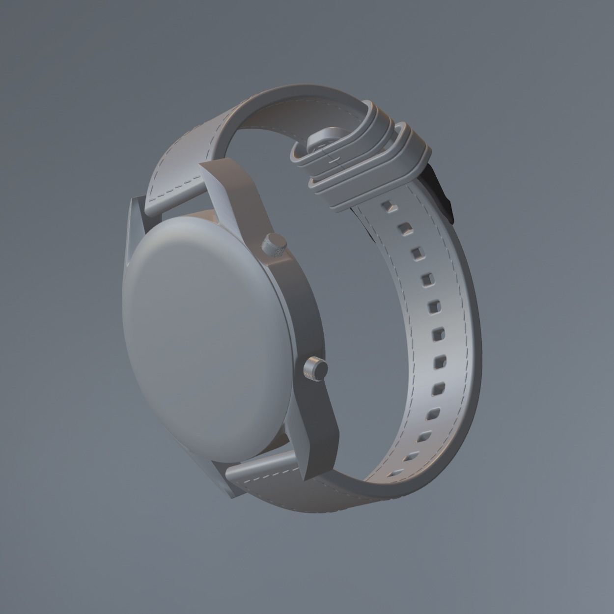 HUAWEI GT3 3D SMART WATCH WITH LEATHER STRAP 3D model_5