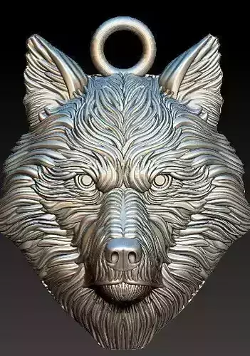 wolf pendant