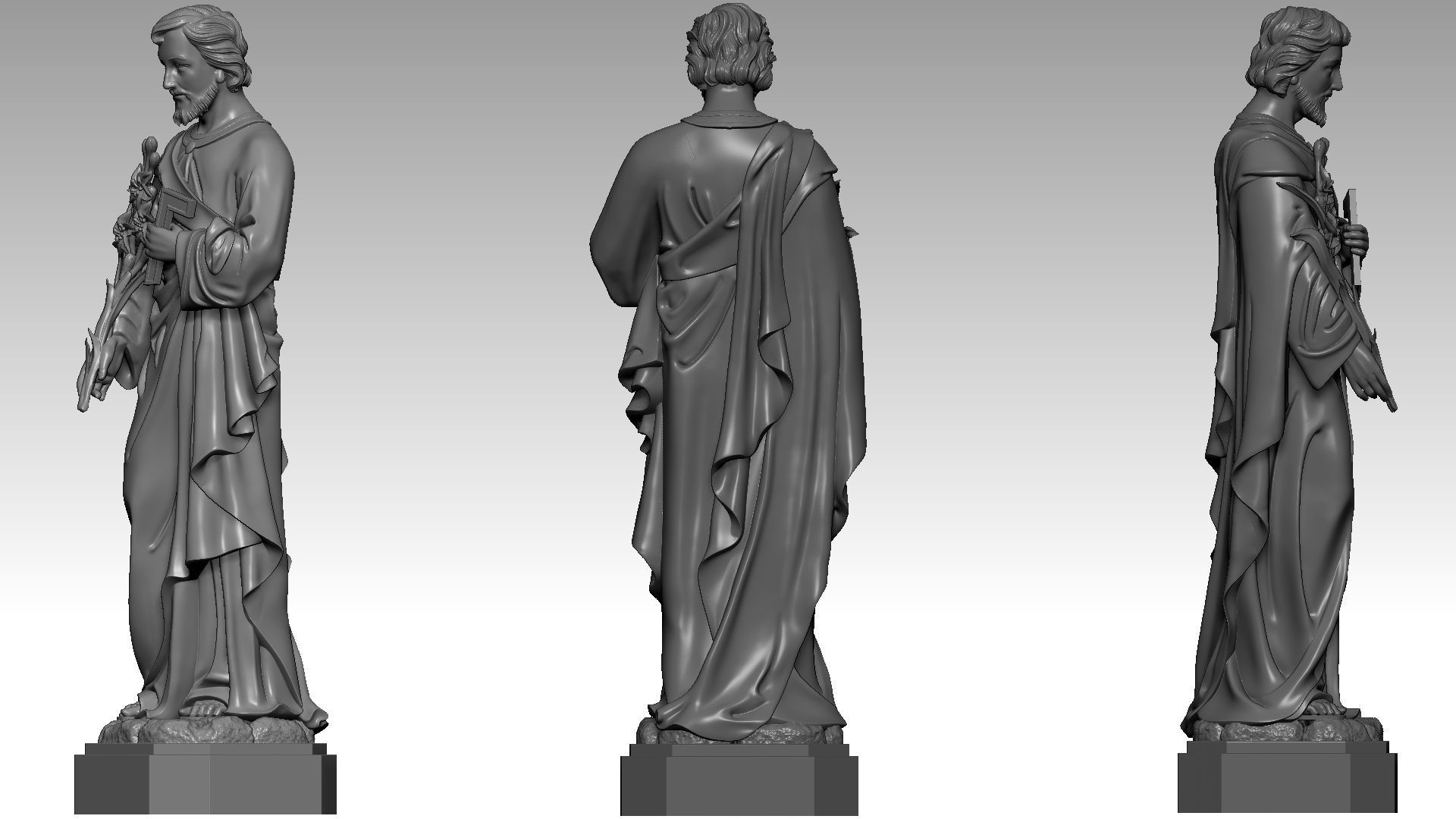 Saint Joseph 3D print model_7