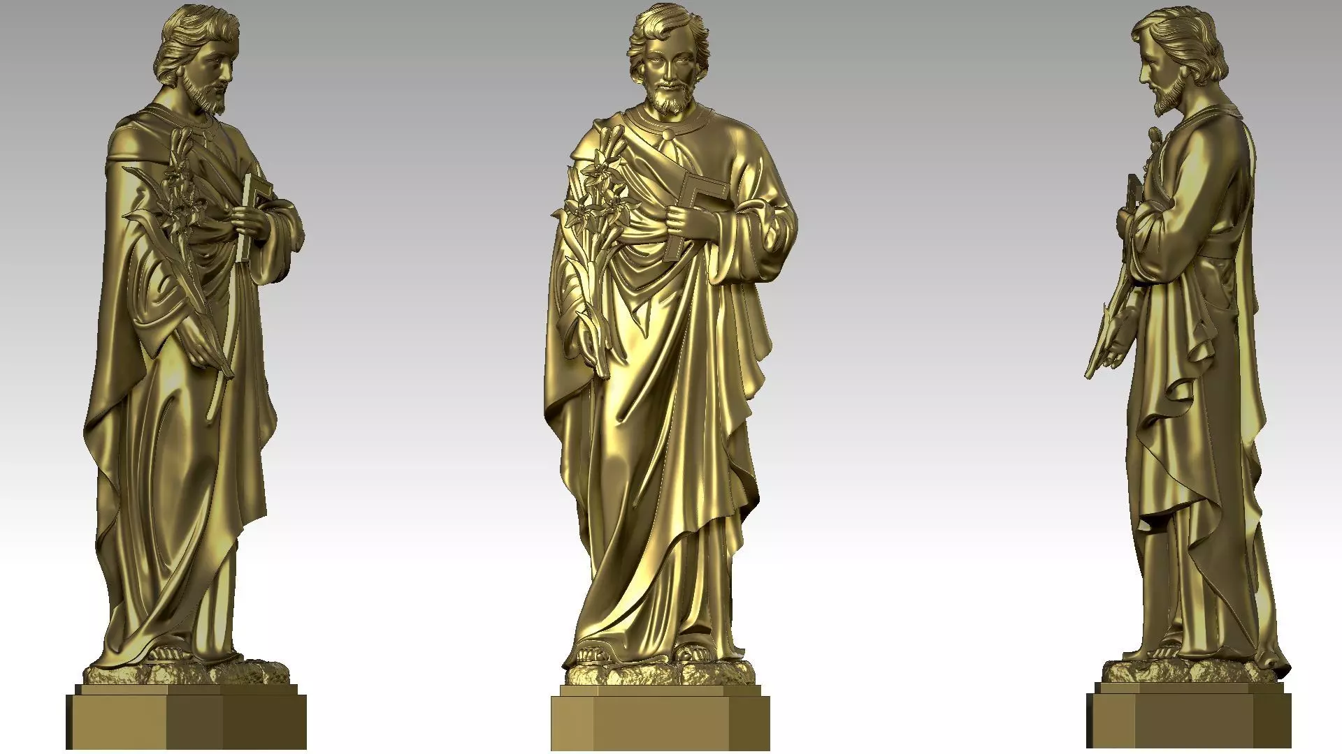 Saint Joseph 3D print model_0