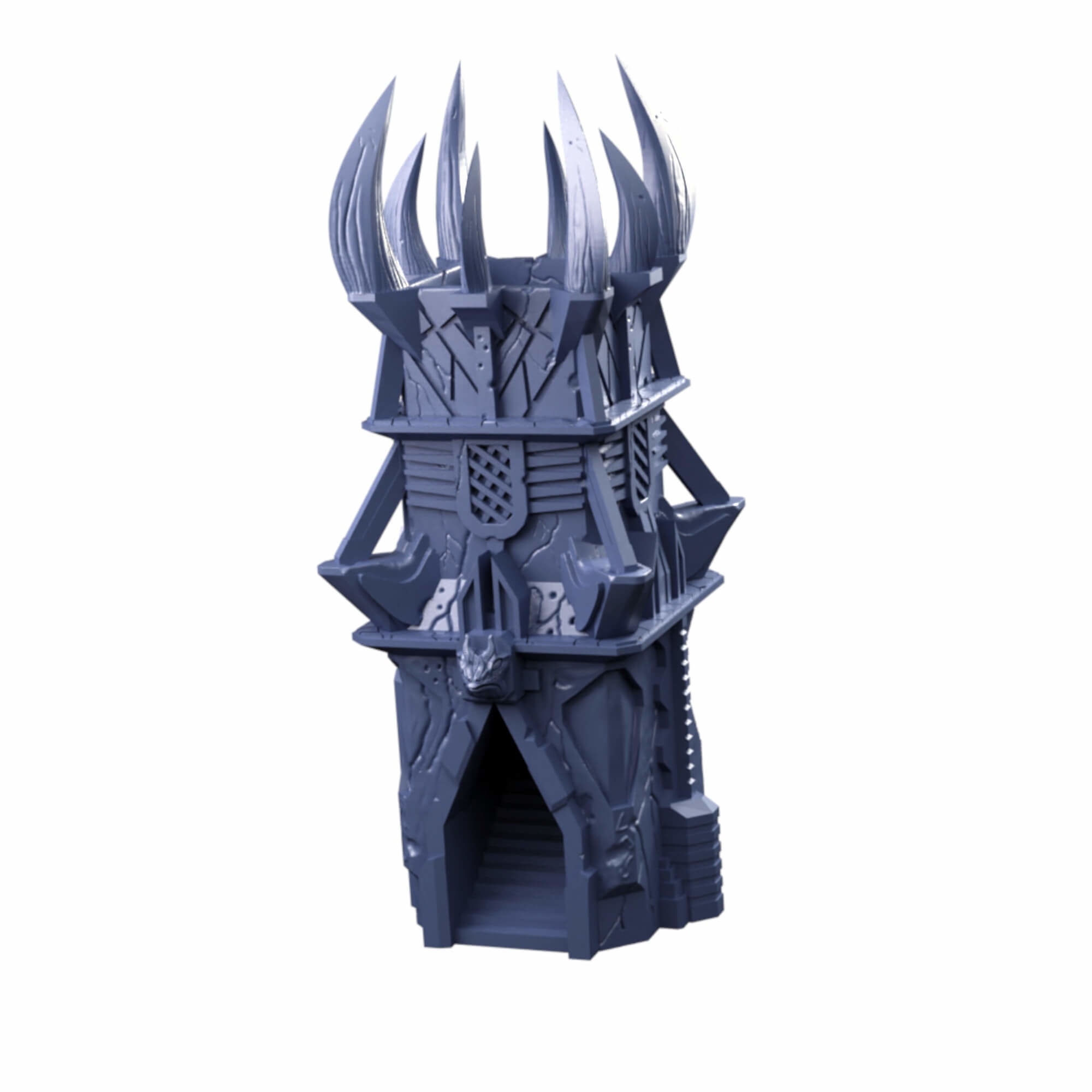 Dark Monolith Tabletop Terrain And Dice Tower 3D print model_18