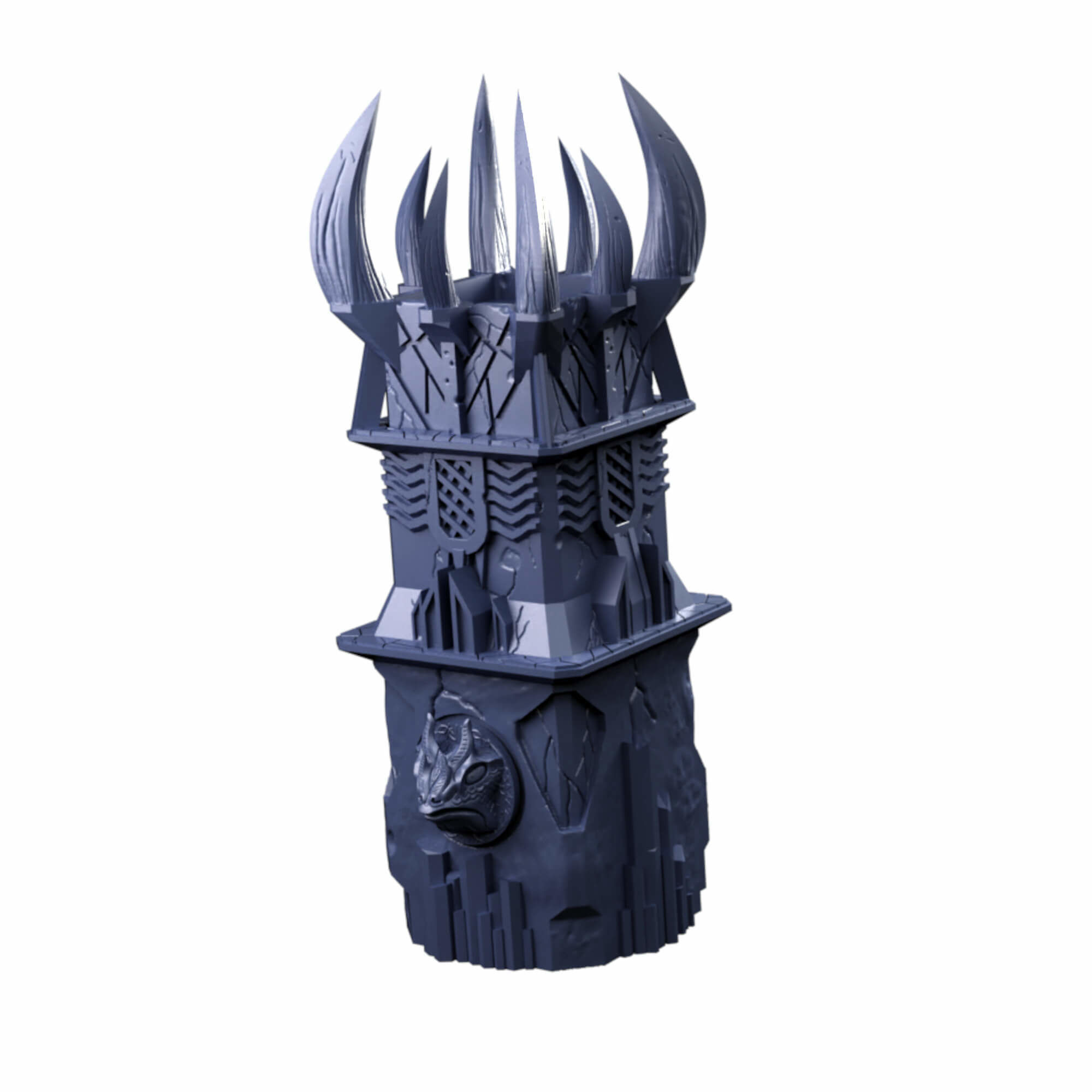Dark Monolith Tabletop Terrain And Dice Tower 3D print model_13