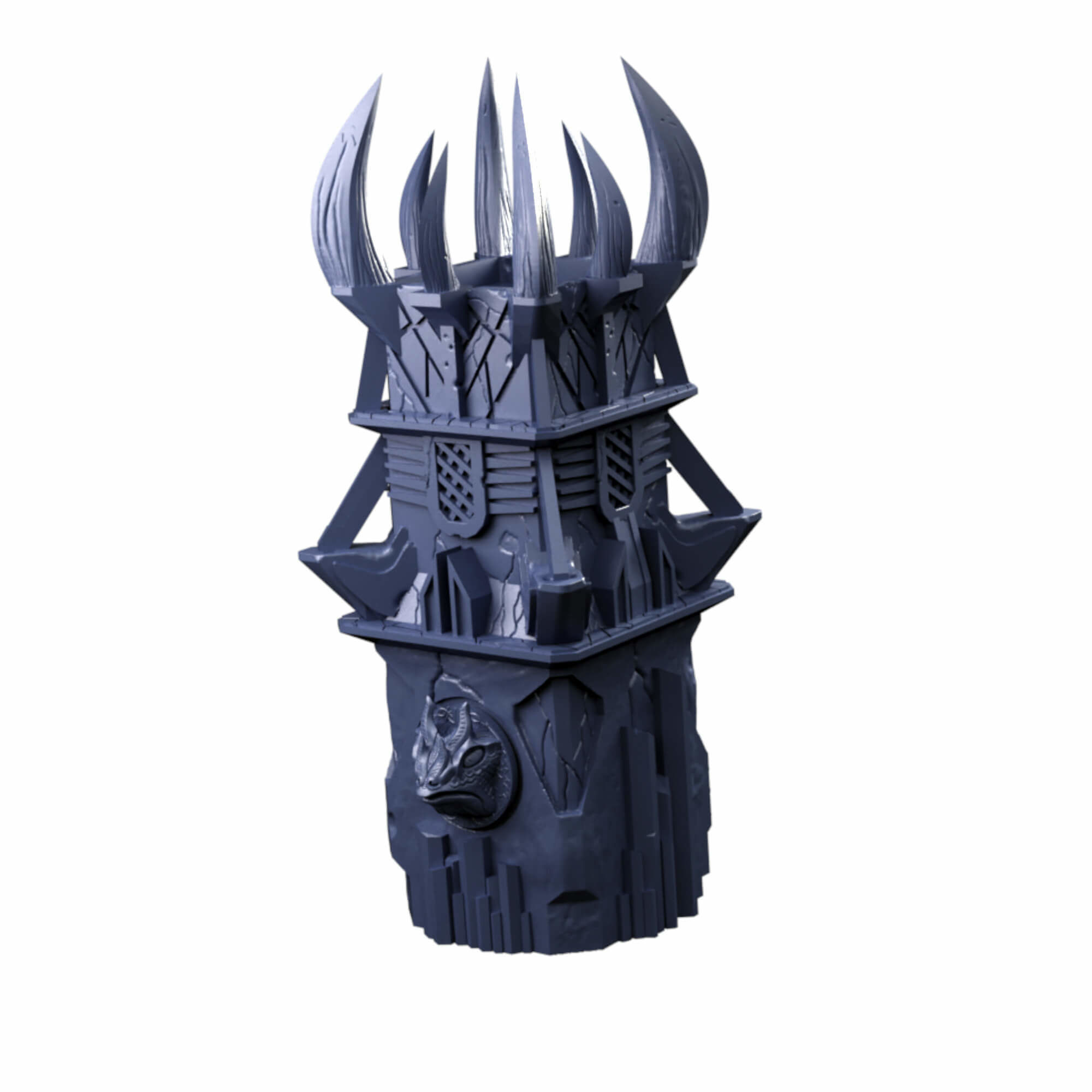 Dark Monolith Tabletop Terrain And Dice Tower 3D print model_20