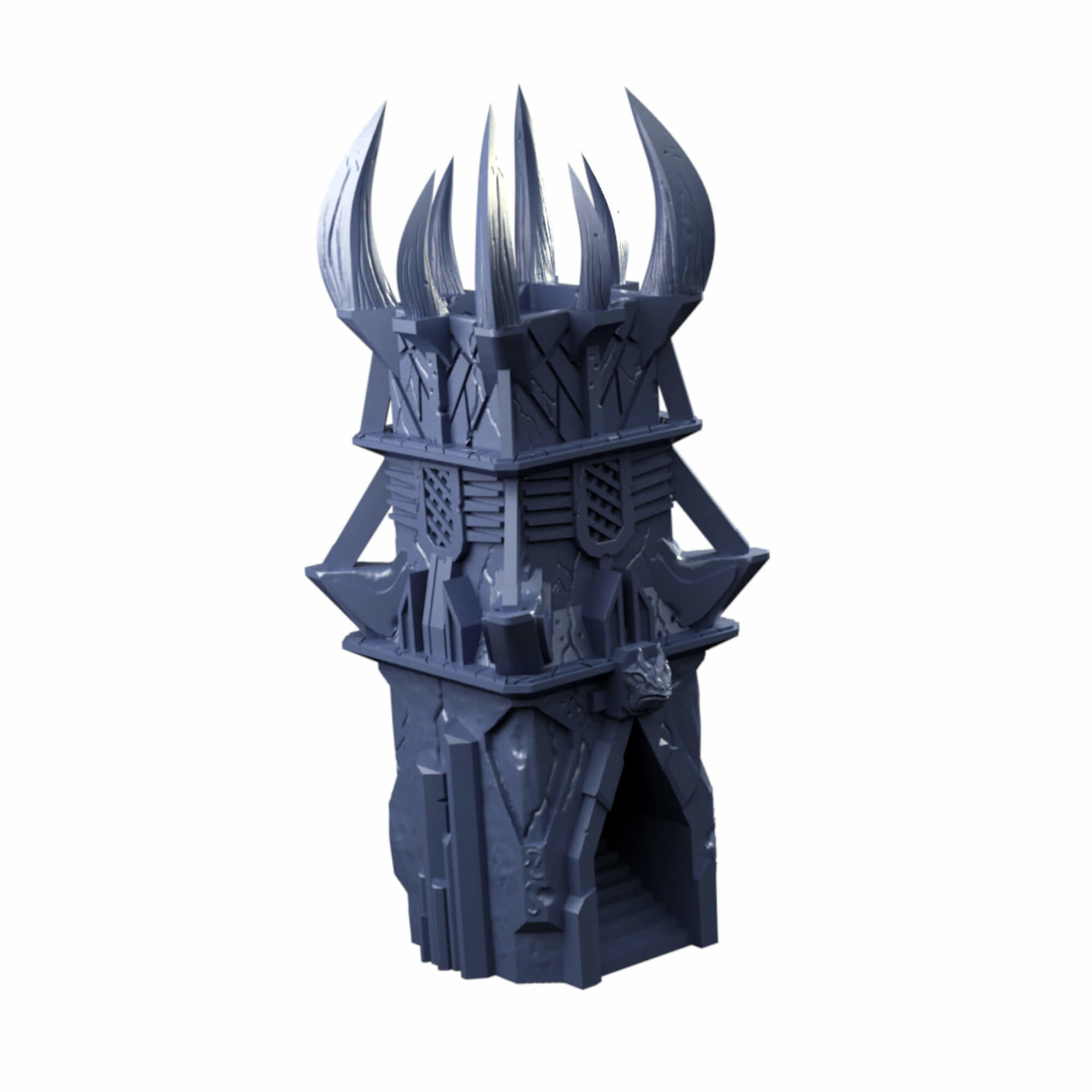 Dark Monolith Tabletop Terrain And Dice Tower 3D print model_19