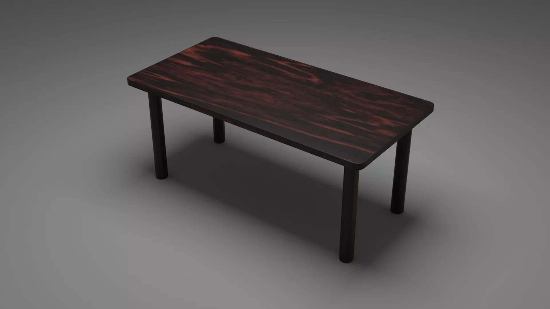wood table  3D model_0