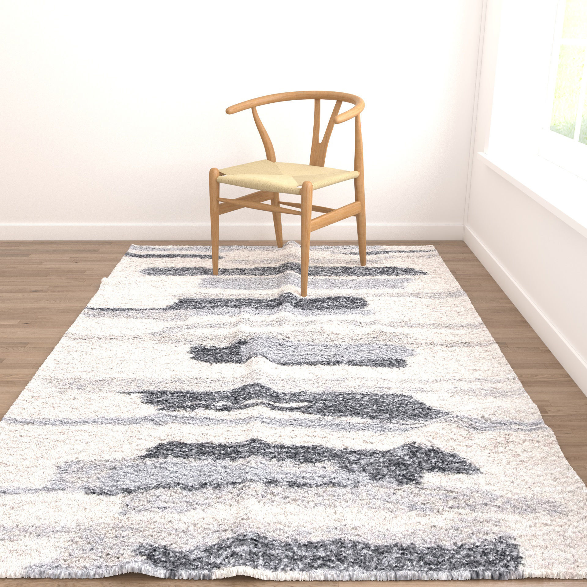 Rugs No 757 Low-poly 3D model_4
