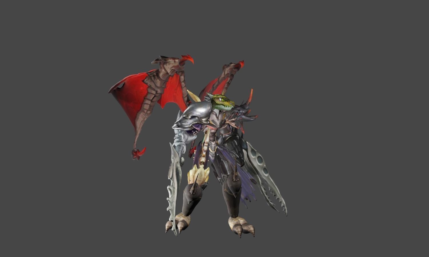 Zeloeman K 8 demon with wings and armor 3D model_18