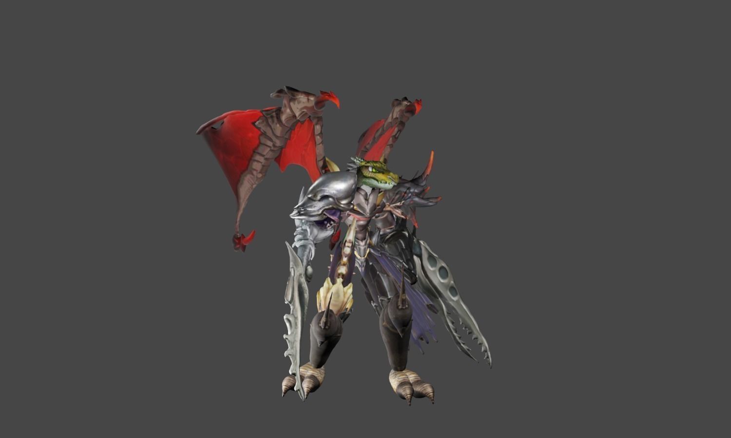 Zeloeman K 8 demon with wings and armor 3D model_10