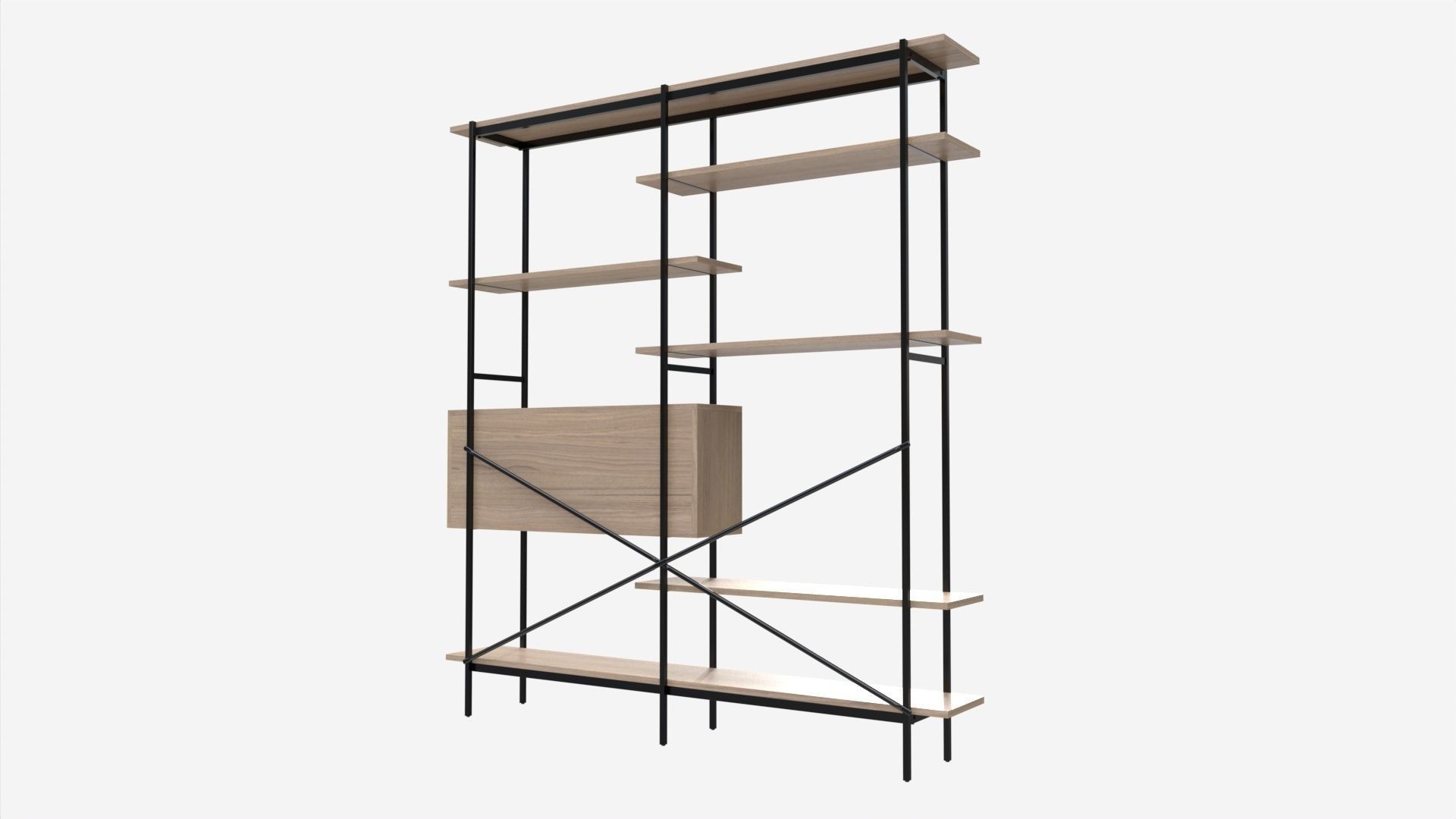 Book case Angus 3D model_1