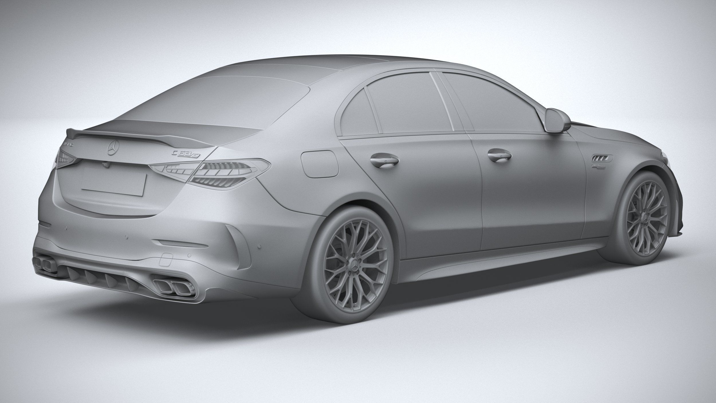 Mercedes-Benz C63S AMG E Performance 2023 3D model_25