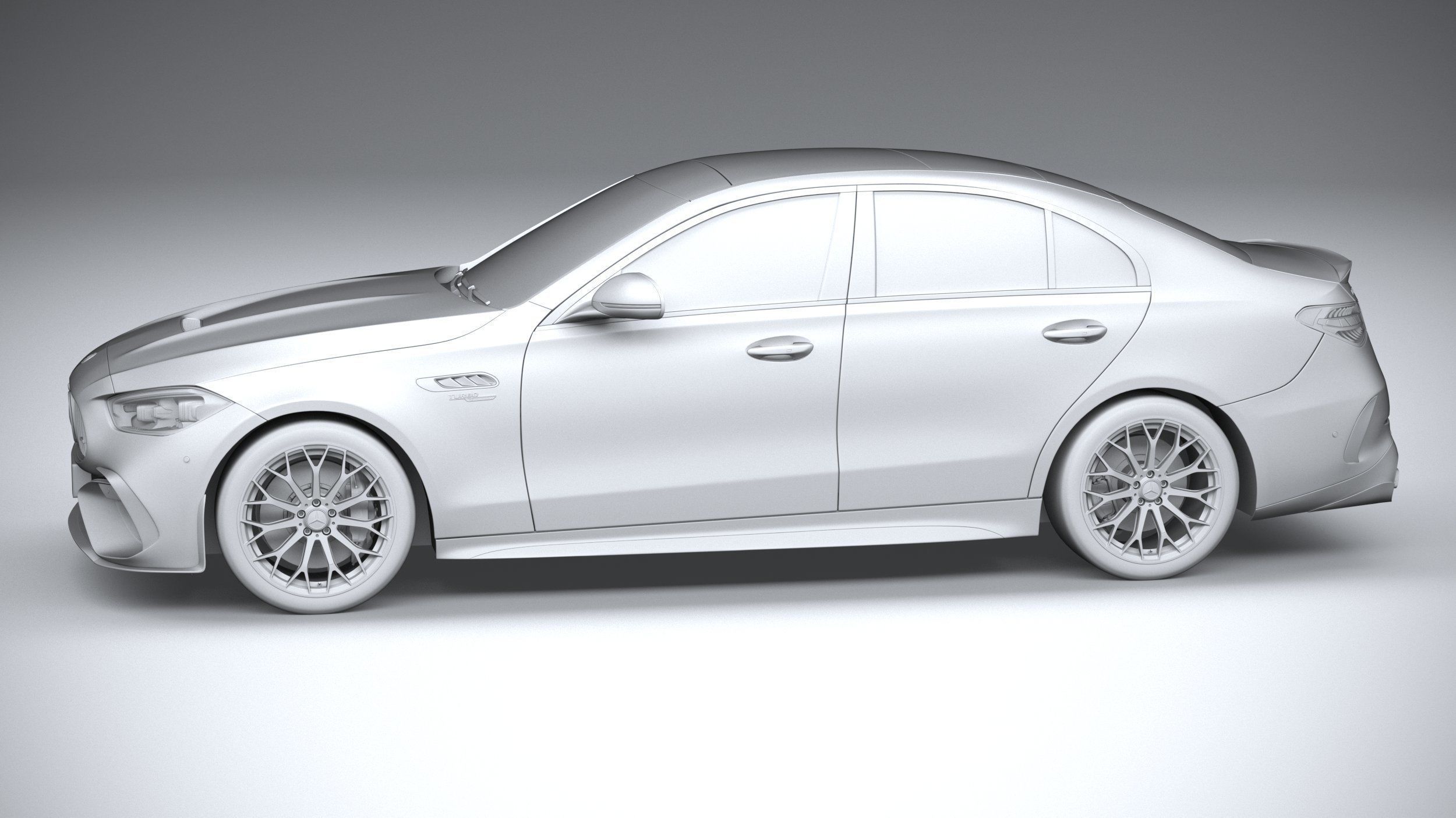 Mercedes-Benz C63S AMG E Performance 2023 3D model_22