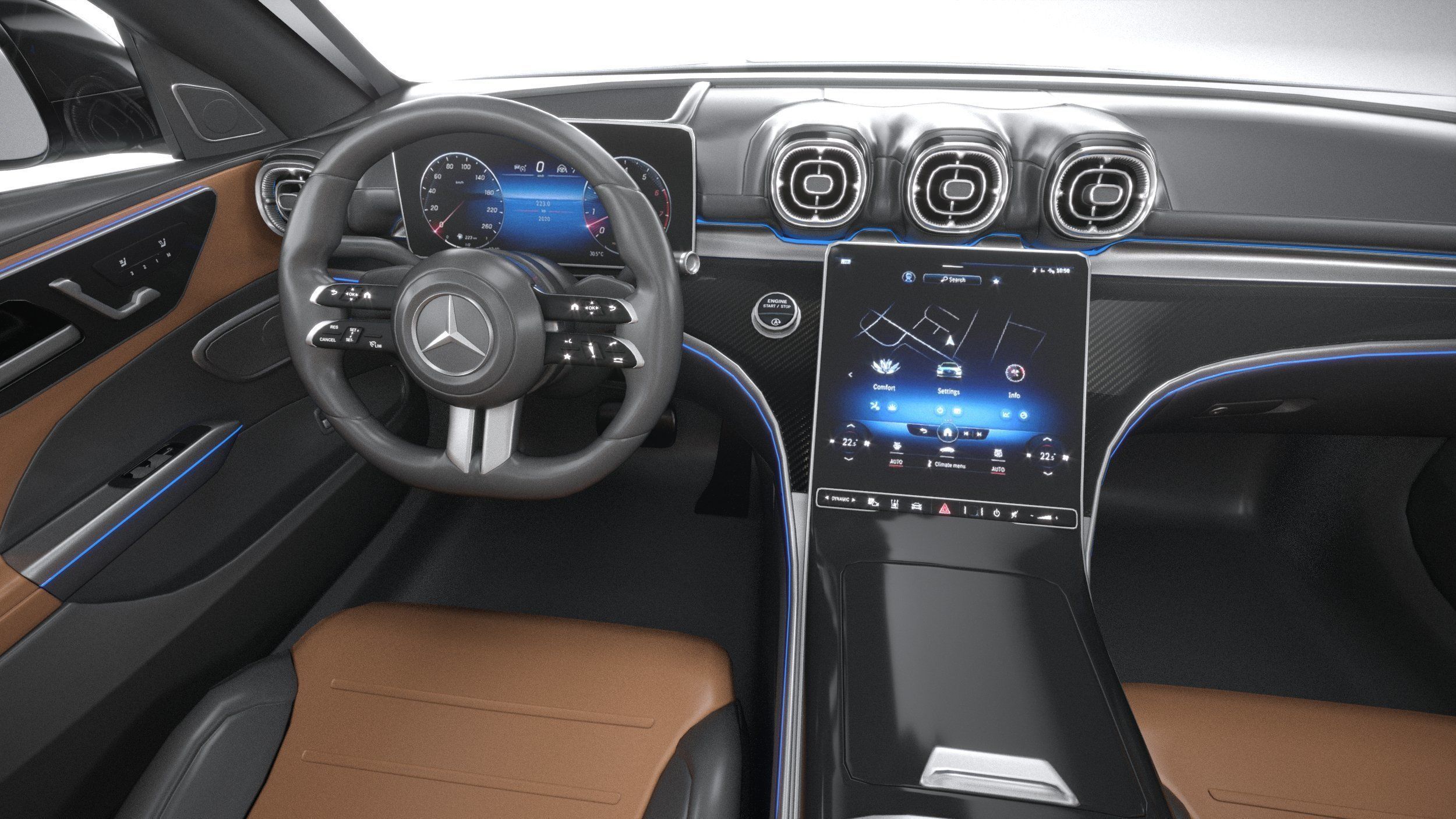 Mercedes-Benz C63S AMG E Performance 2023 3D model_27