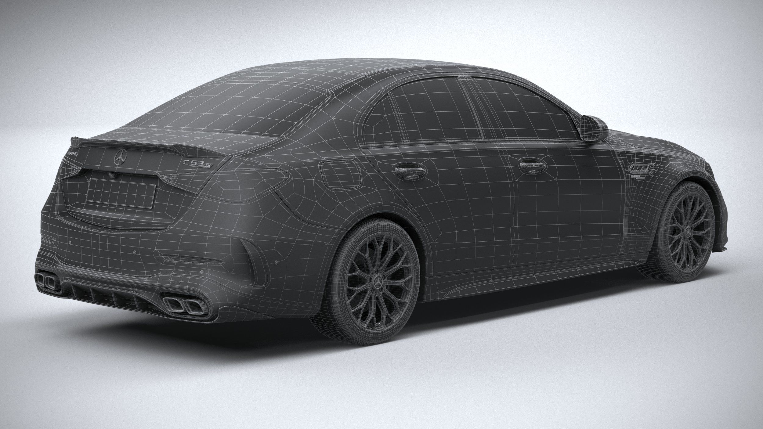 Mercedes-Benz C63S AMG E Performance 2023 3D model_33
