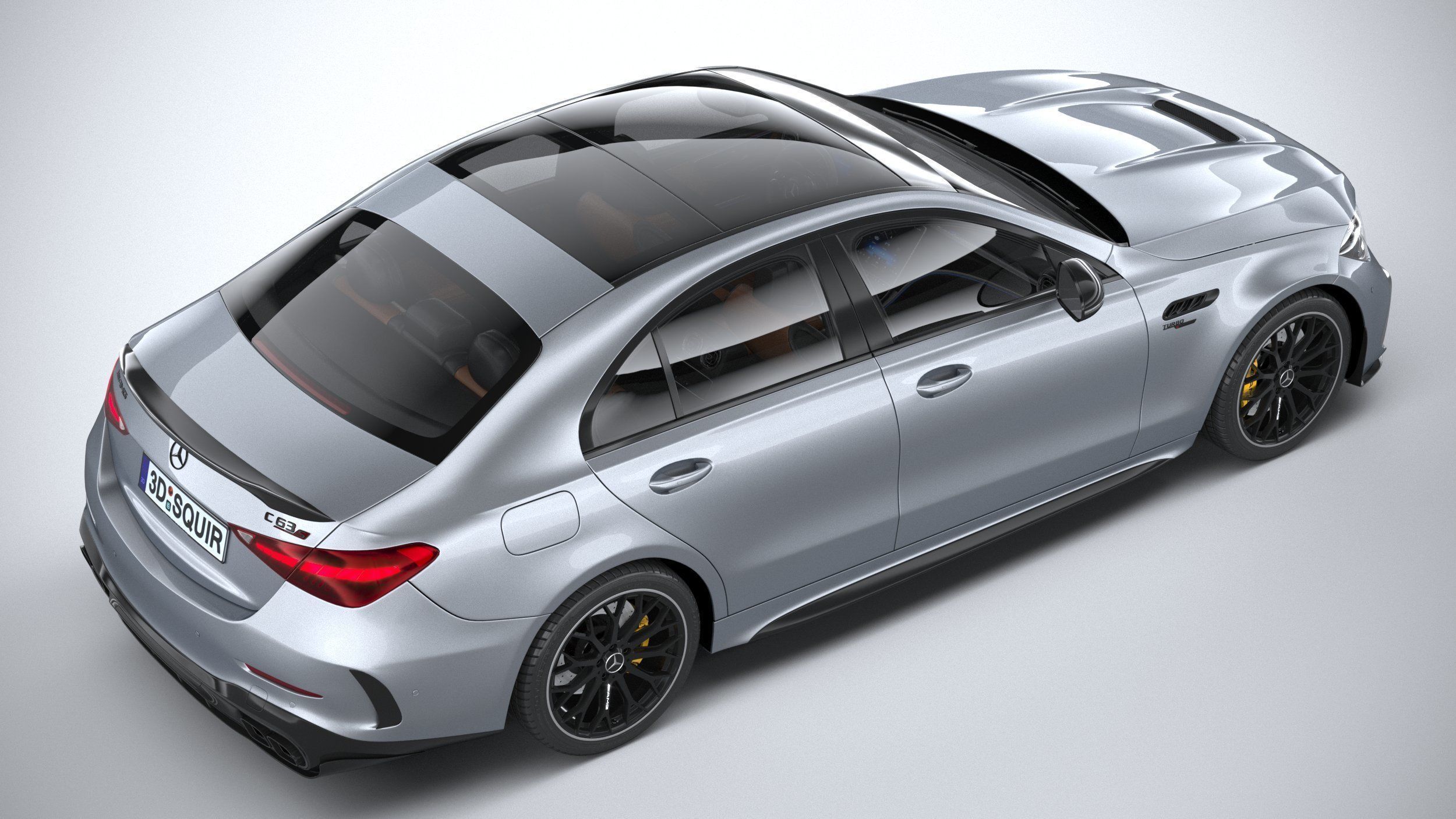 Mercedes-Benz C63S AMG E Performance 2023 3D model_10