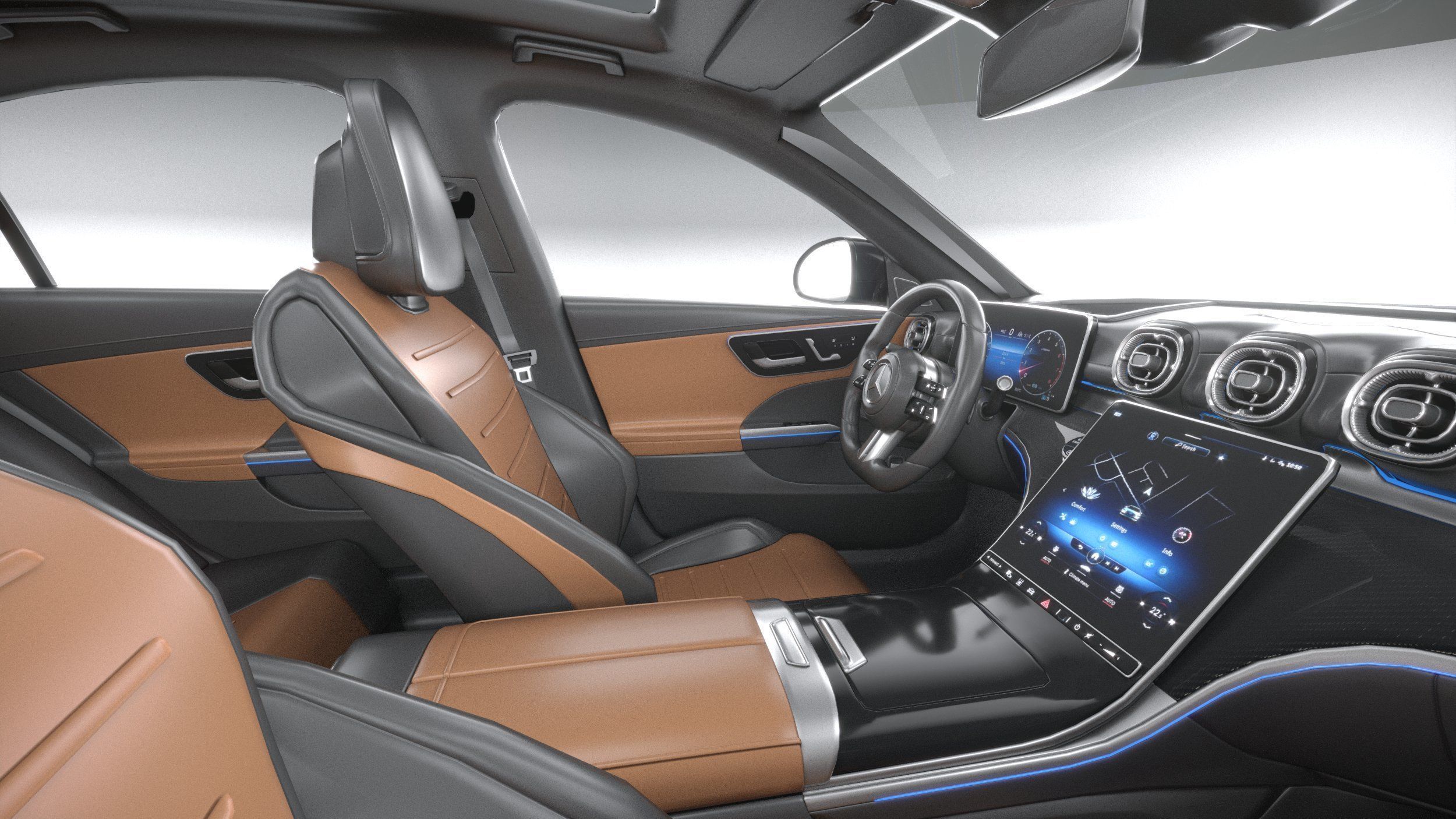 Mercedes-Benz C63S AMG E Performance 2023 3D model_28