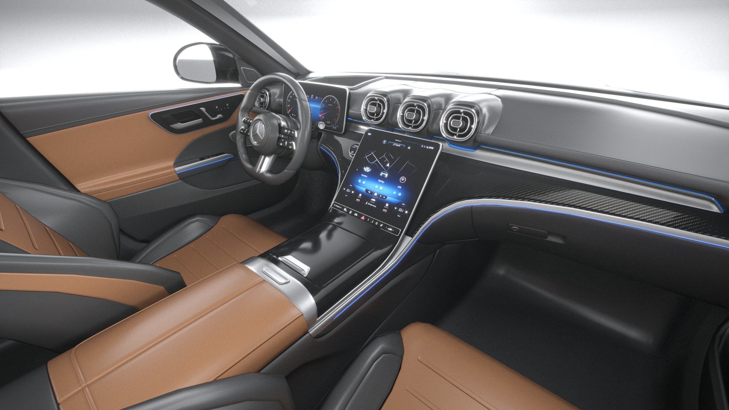 Mercedes-Benz C63S AMG E Performance 2023 3D model_26