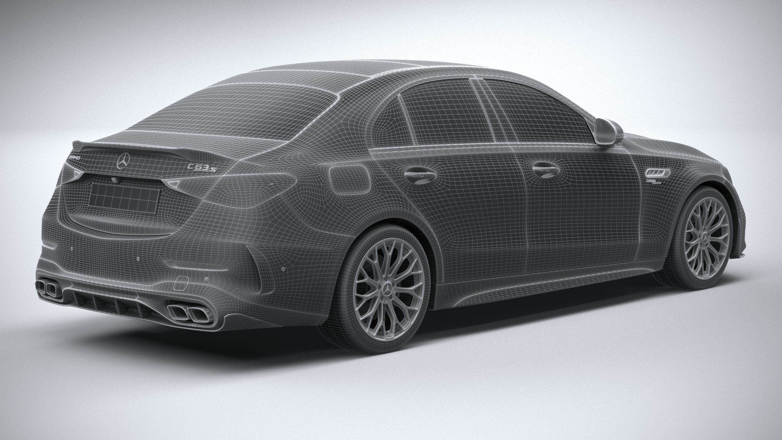 Mercedes-Benz C63S AMG E Performance 2023 3D model_31