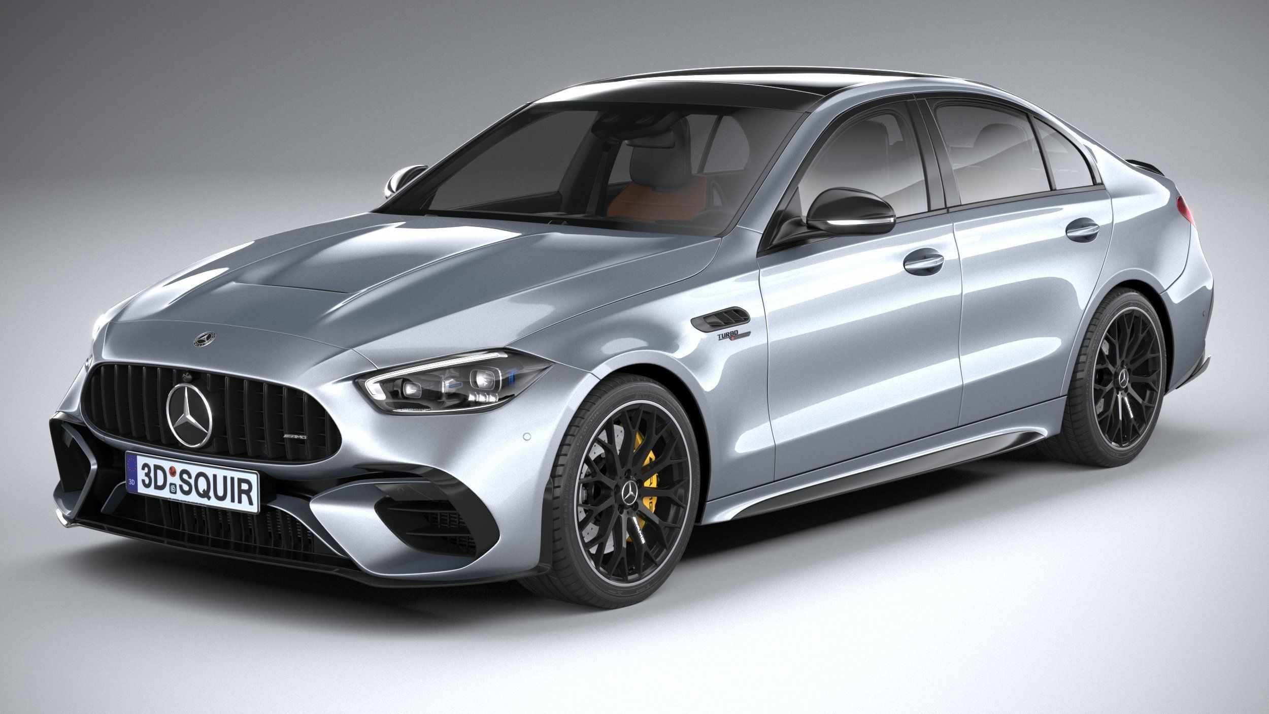 Mercedes-Benz C63S AMG E Performance 2023 3D model_1