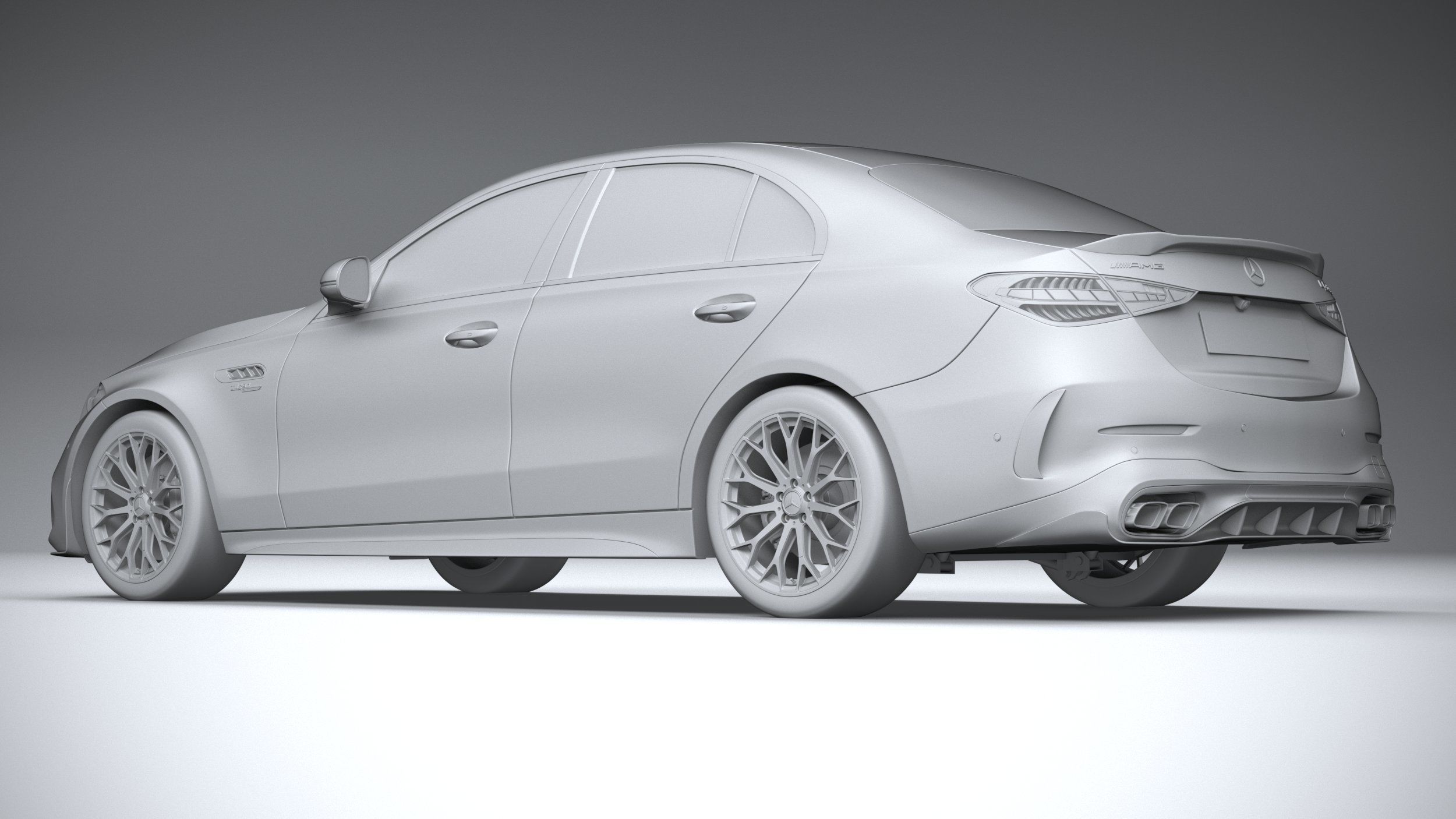 Mercedes-Benz C63S AMG E Performance 2023 3D model_21