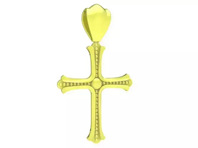 24k cross pendant 3944