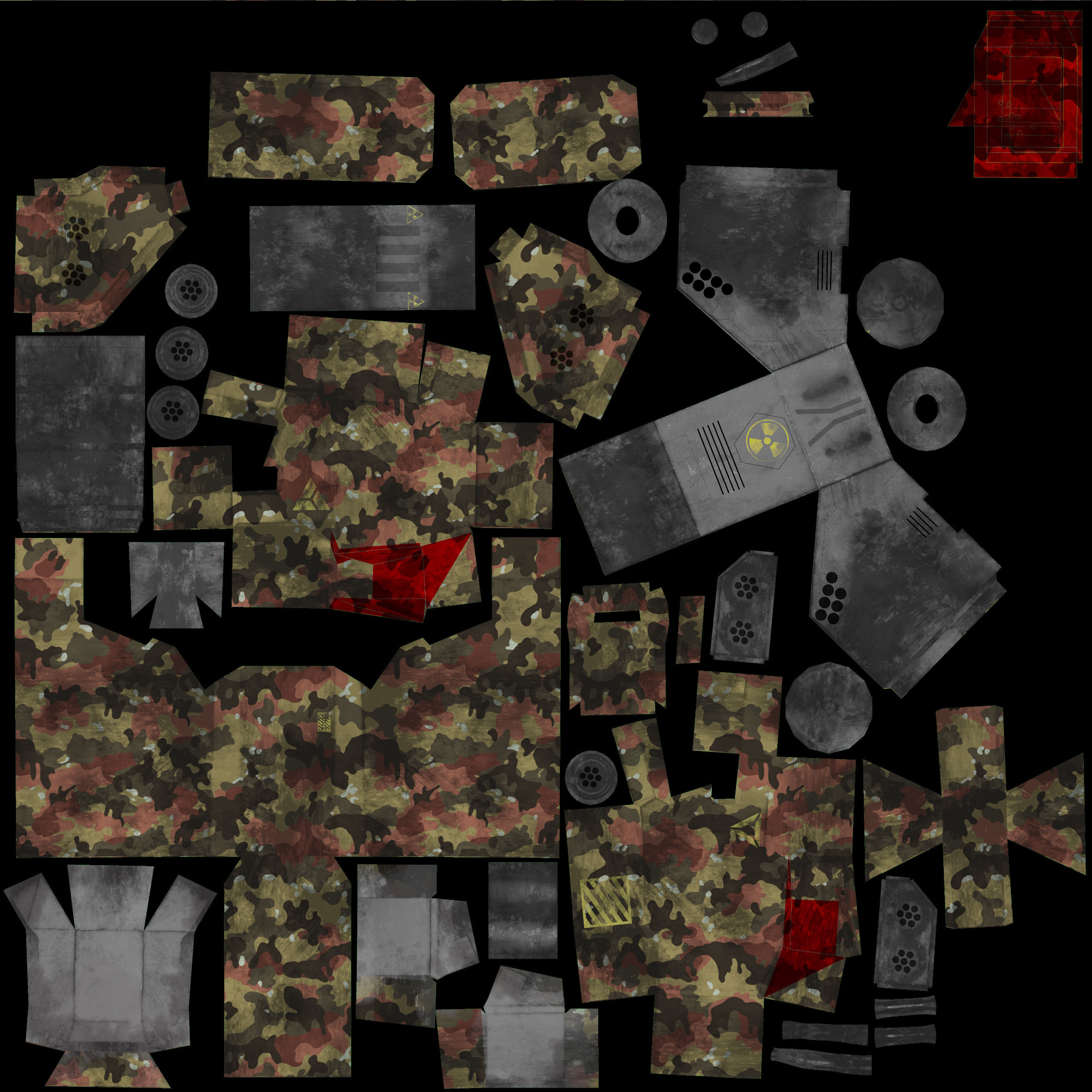 Robot Mecha Militar 3D model_12