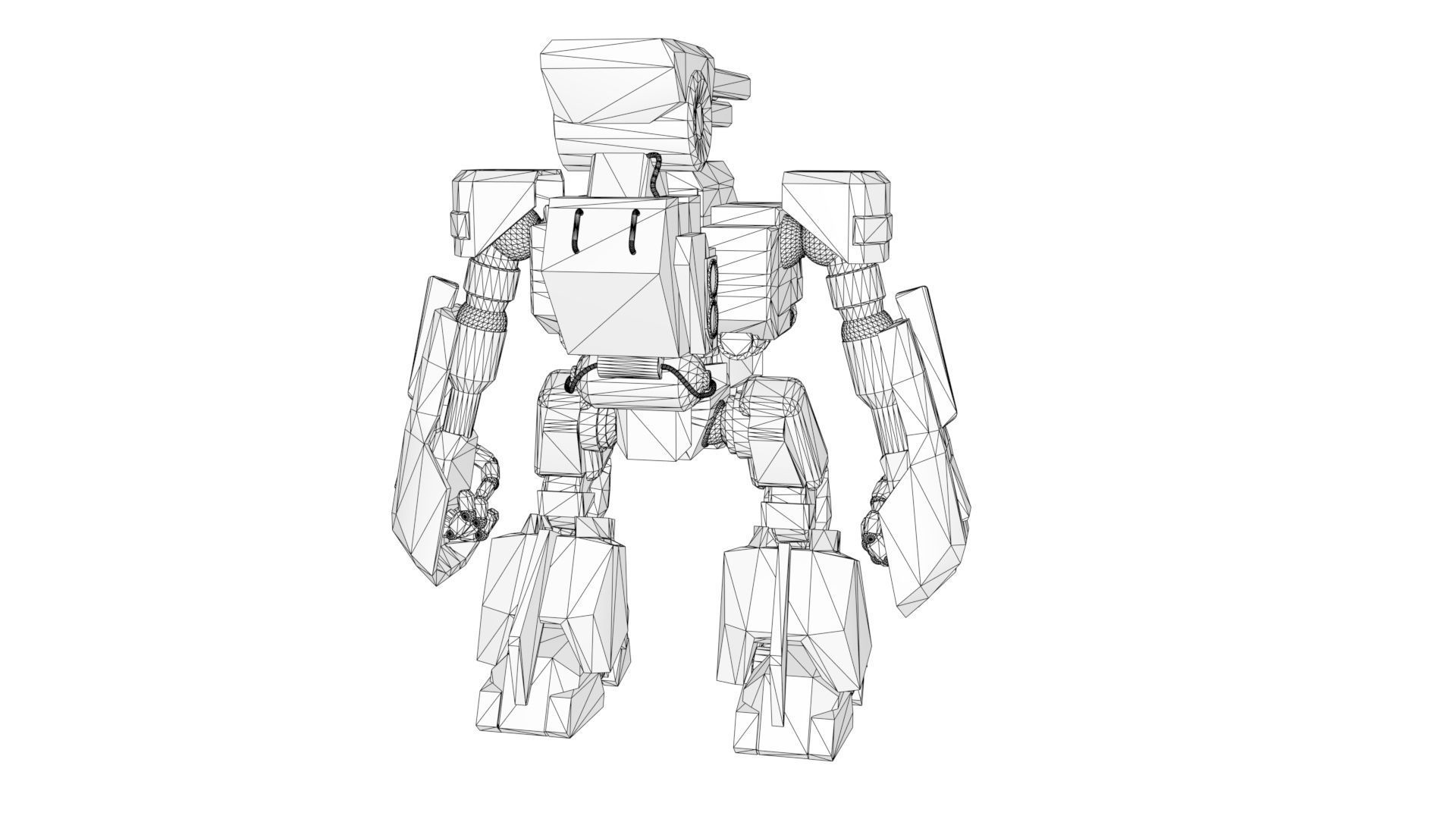 Robot Mecha Militar 3D model_6