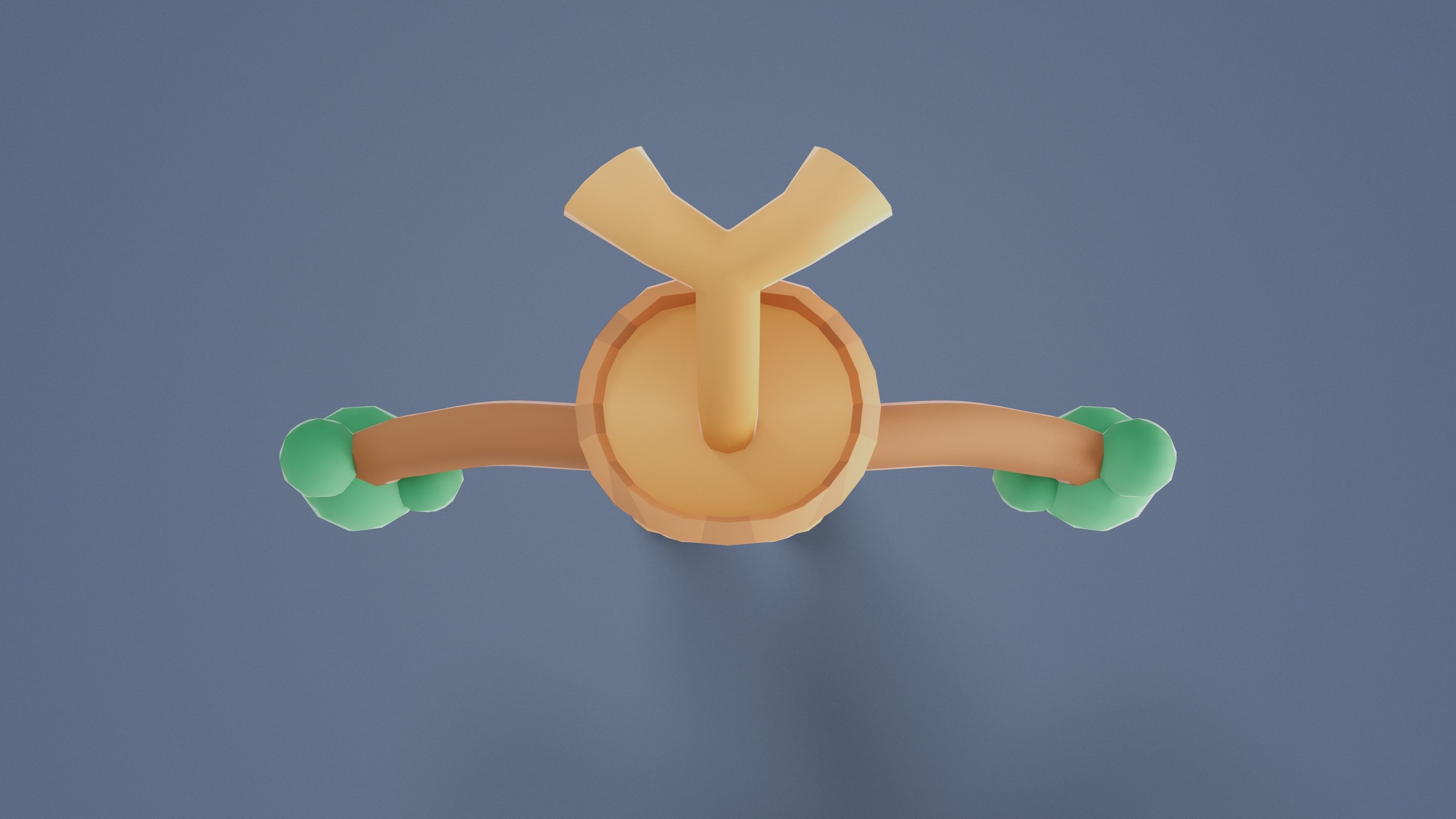 Cartoon Characters - Medium Stumpy Warrior Low-poly 3D model_13