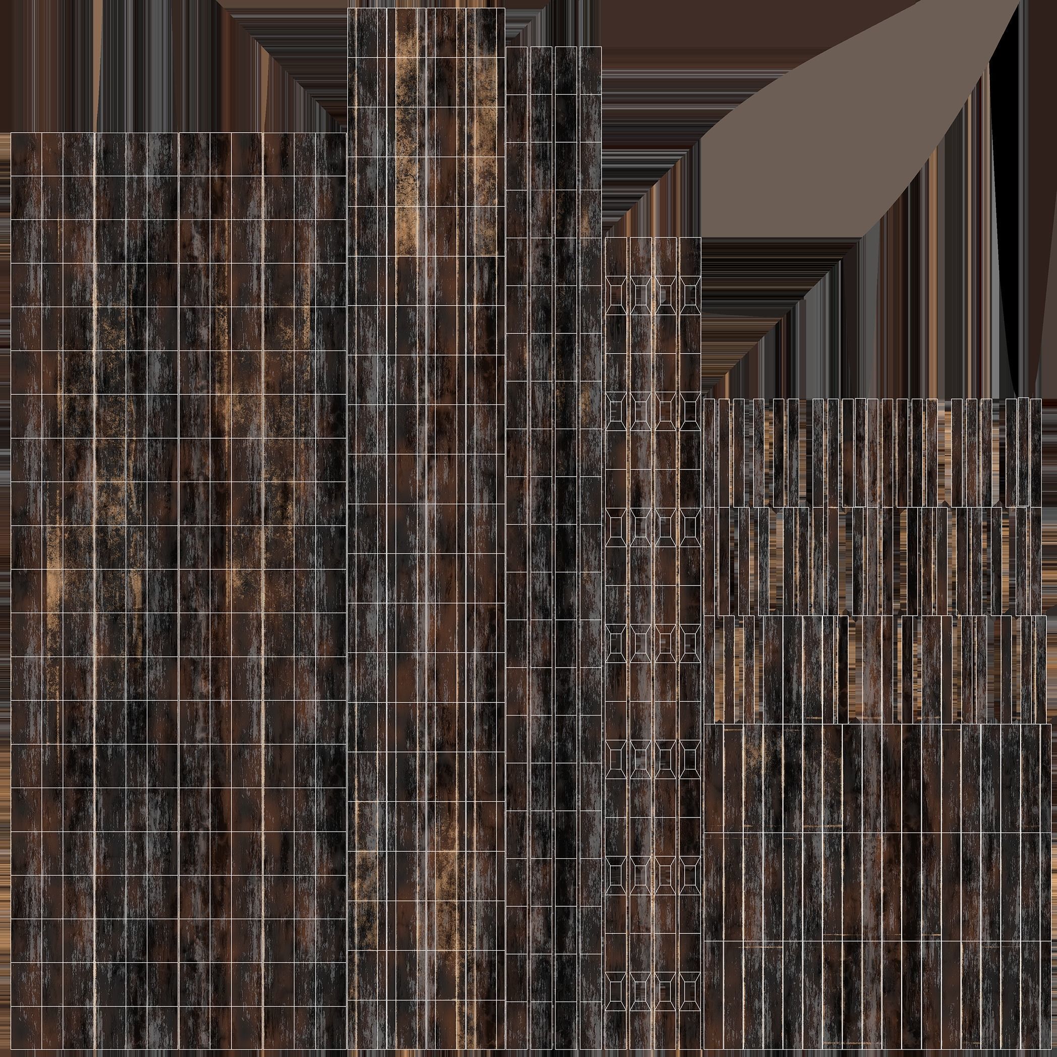 Medieval Carriage Low-poly 3D model_29