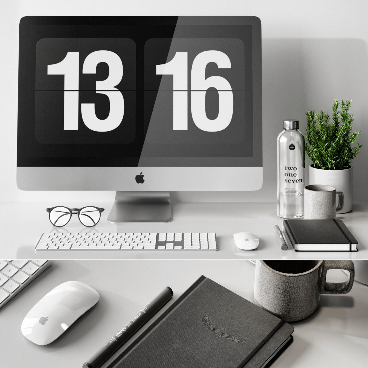 Desktop accessories 3D model_1