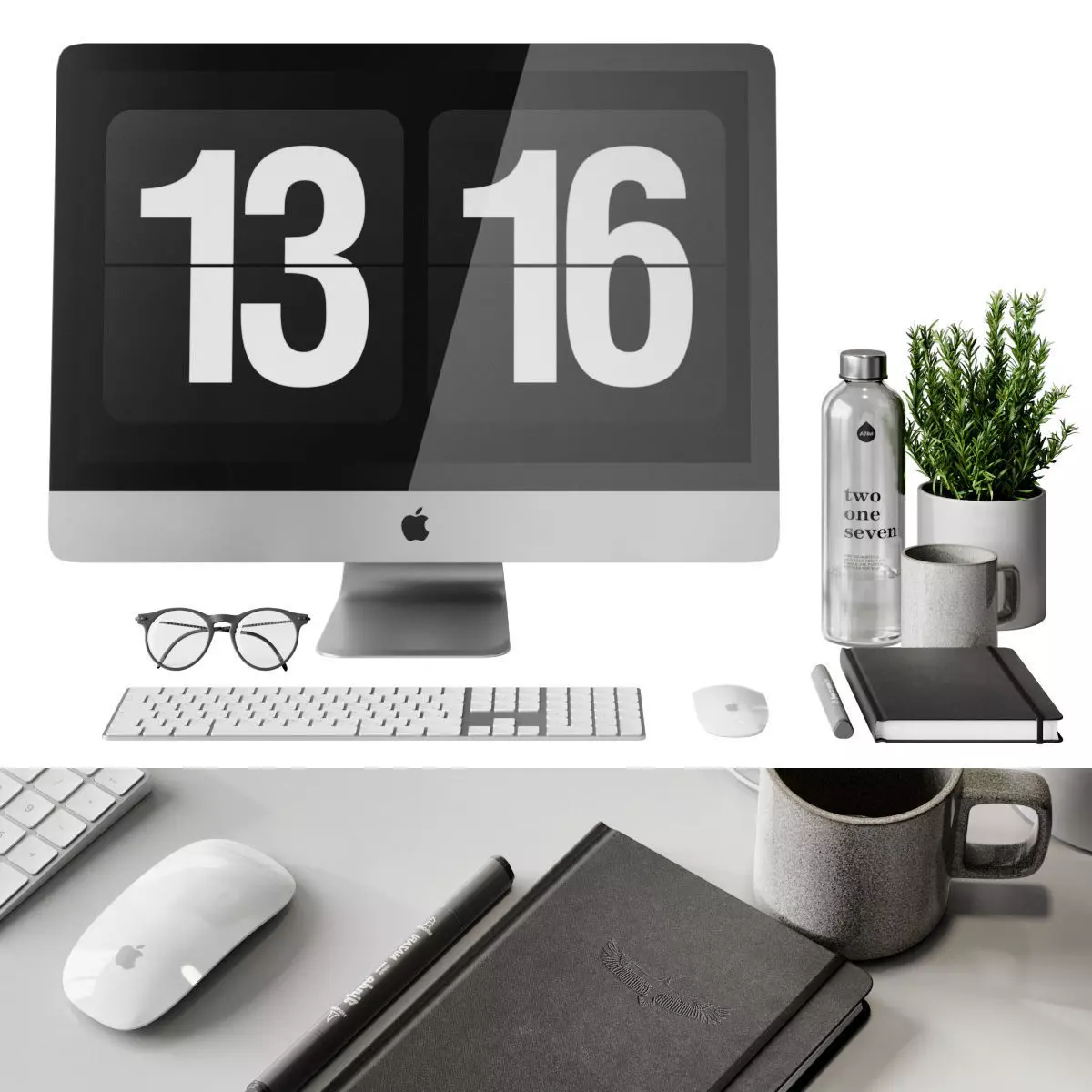 Desktop accessories 3D model_0