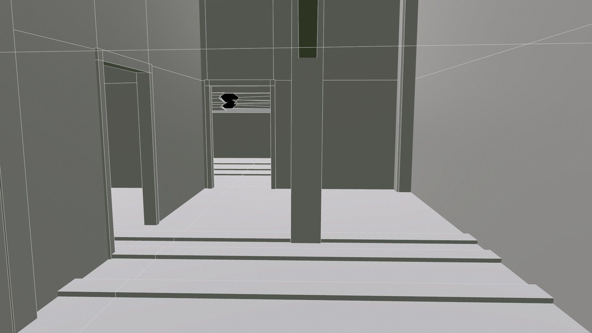 BigBurn wooden house with roof Low-poly 3D model_16