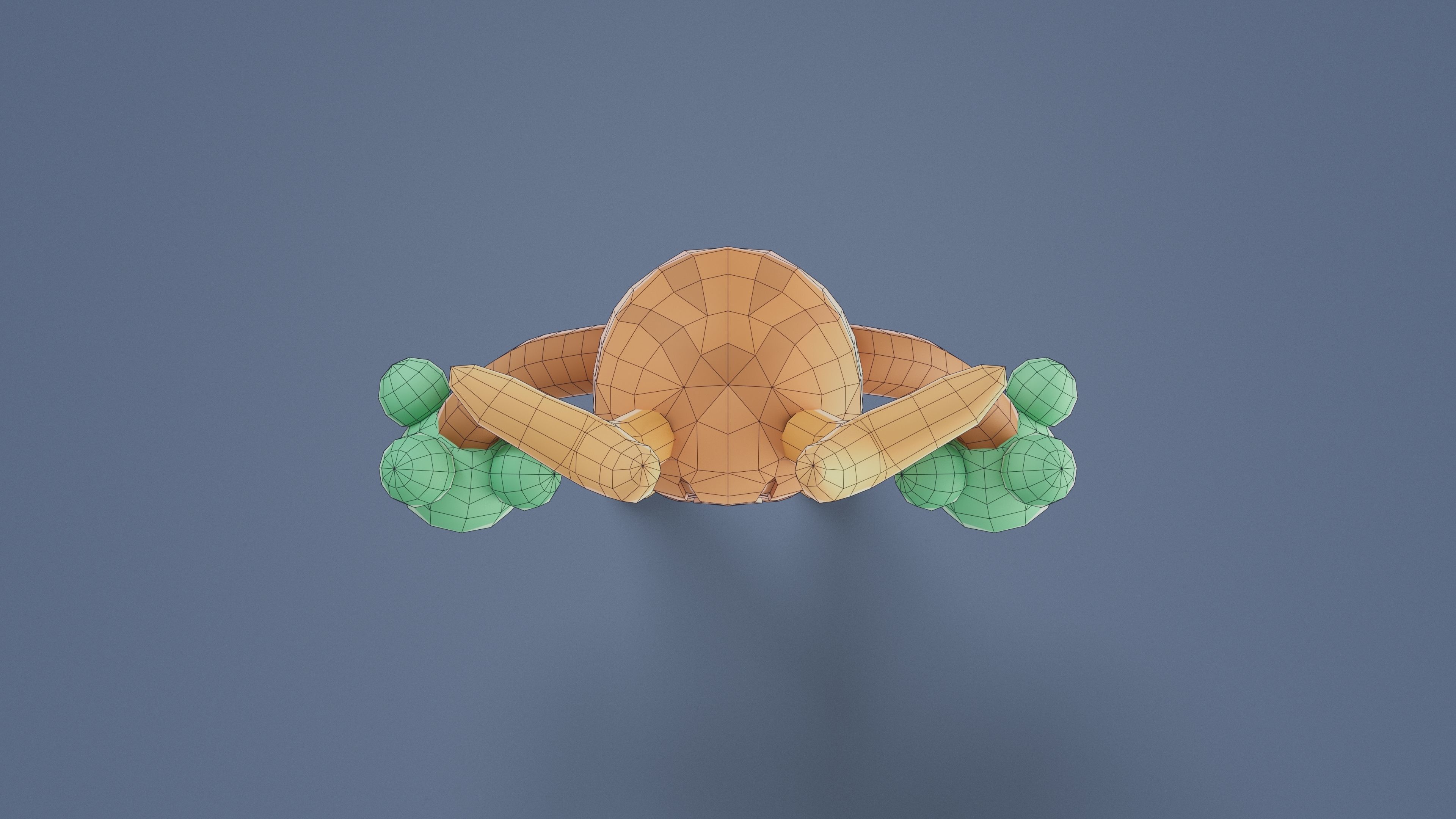 Cartoon Characters - Big Stumpy Warrior Low-poly 3D model_23