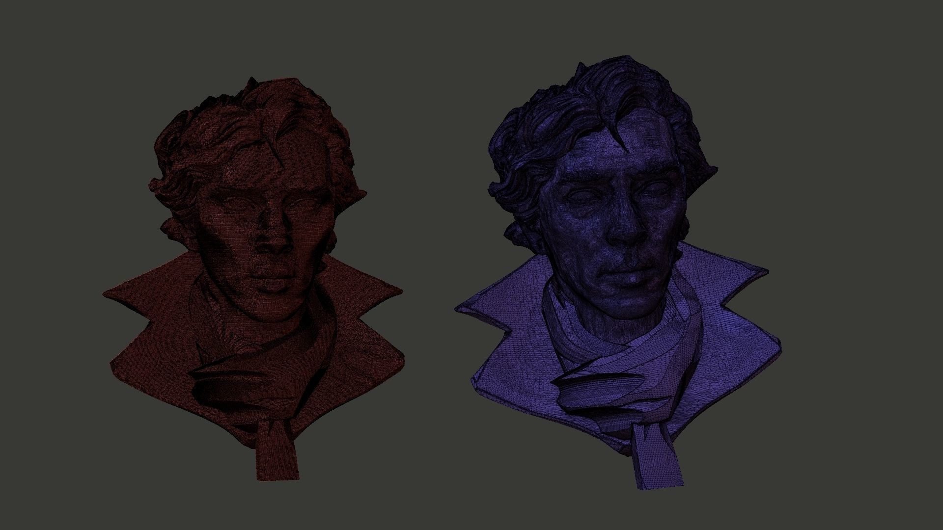 Sherlock stylized 3D print model_5
